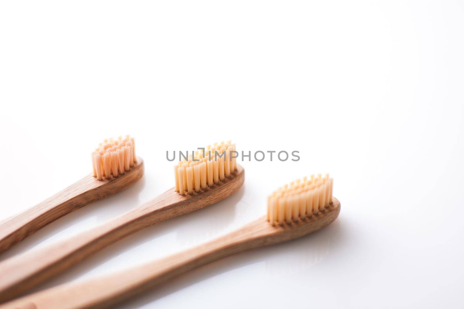 zero waste bamboo teeth brush. High quality photo
