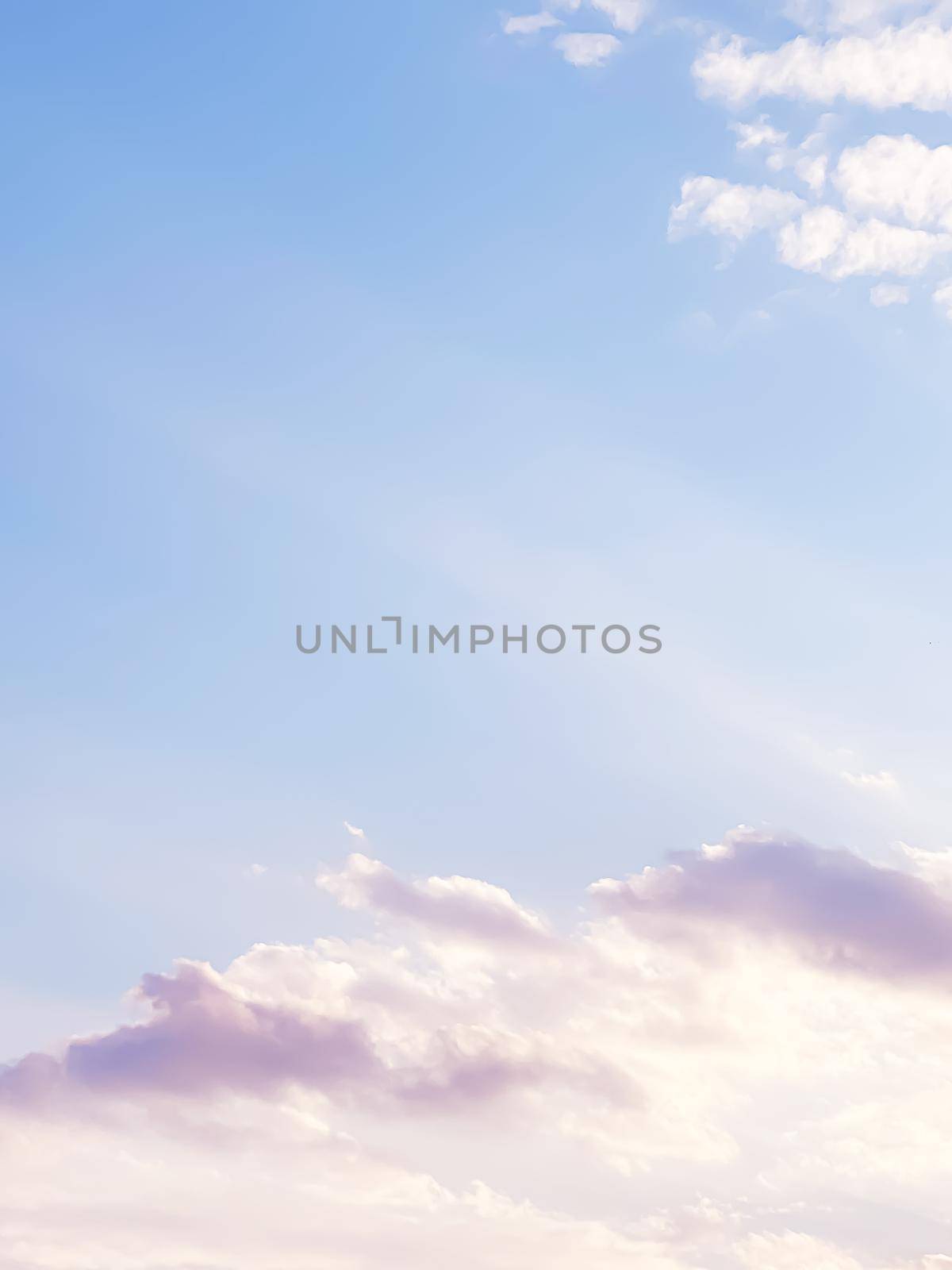 Dreamy sky as abstract background, fantasy pastel colours, beauty in nature design concept