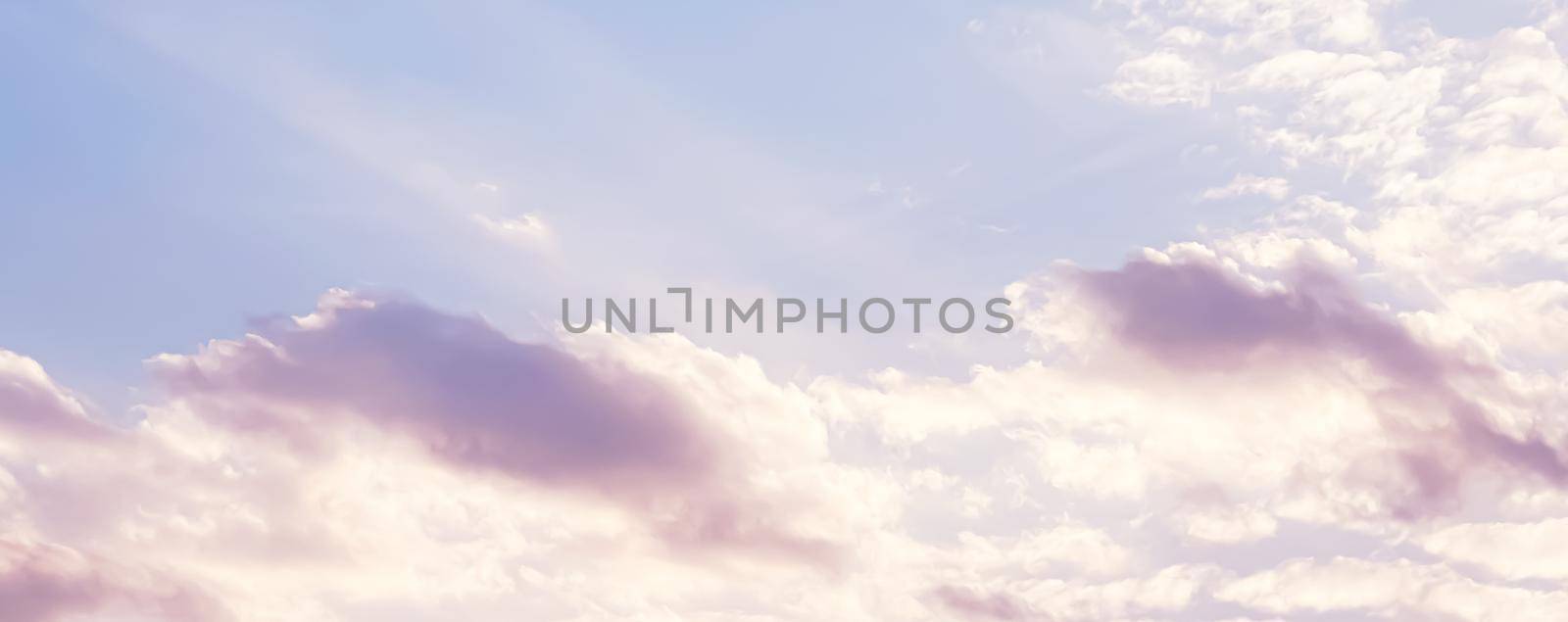 Dreamy sky as abstract background, fantasy pastel colours, beauty in nature design by Anneleven