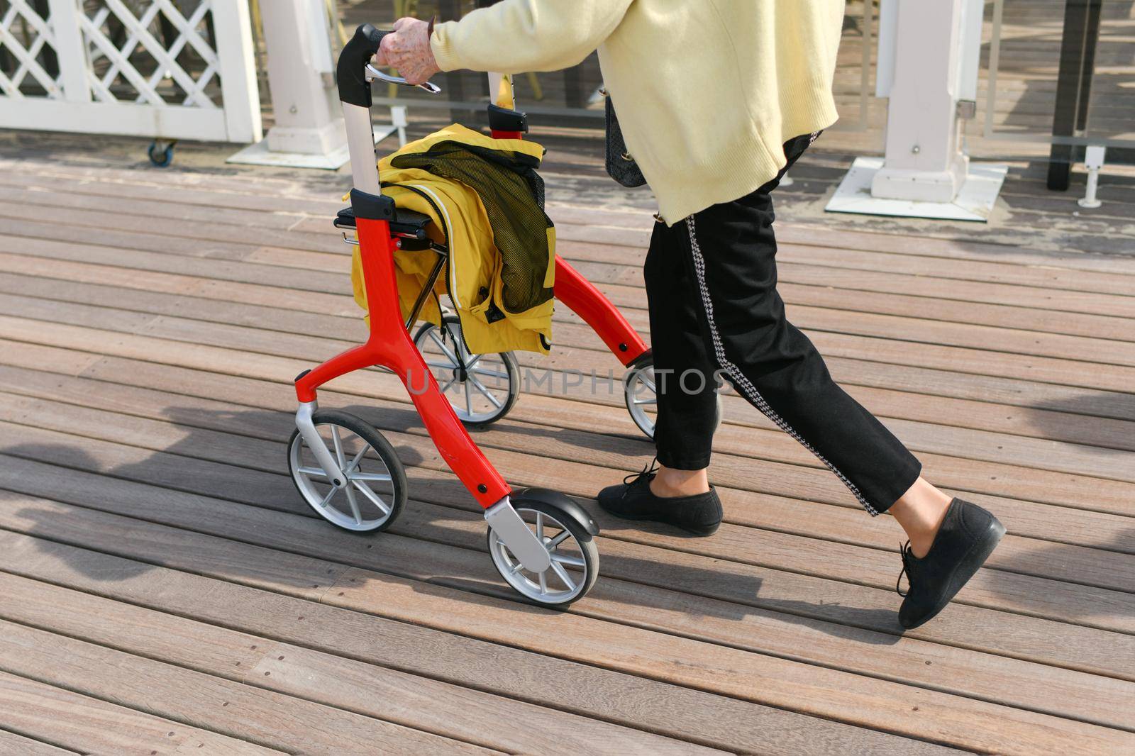 Wheeled walkers for the elderly