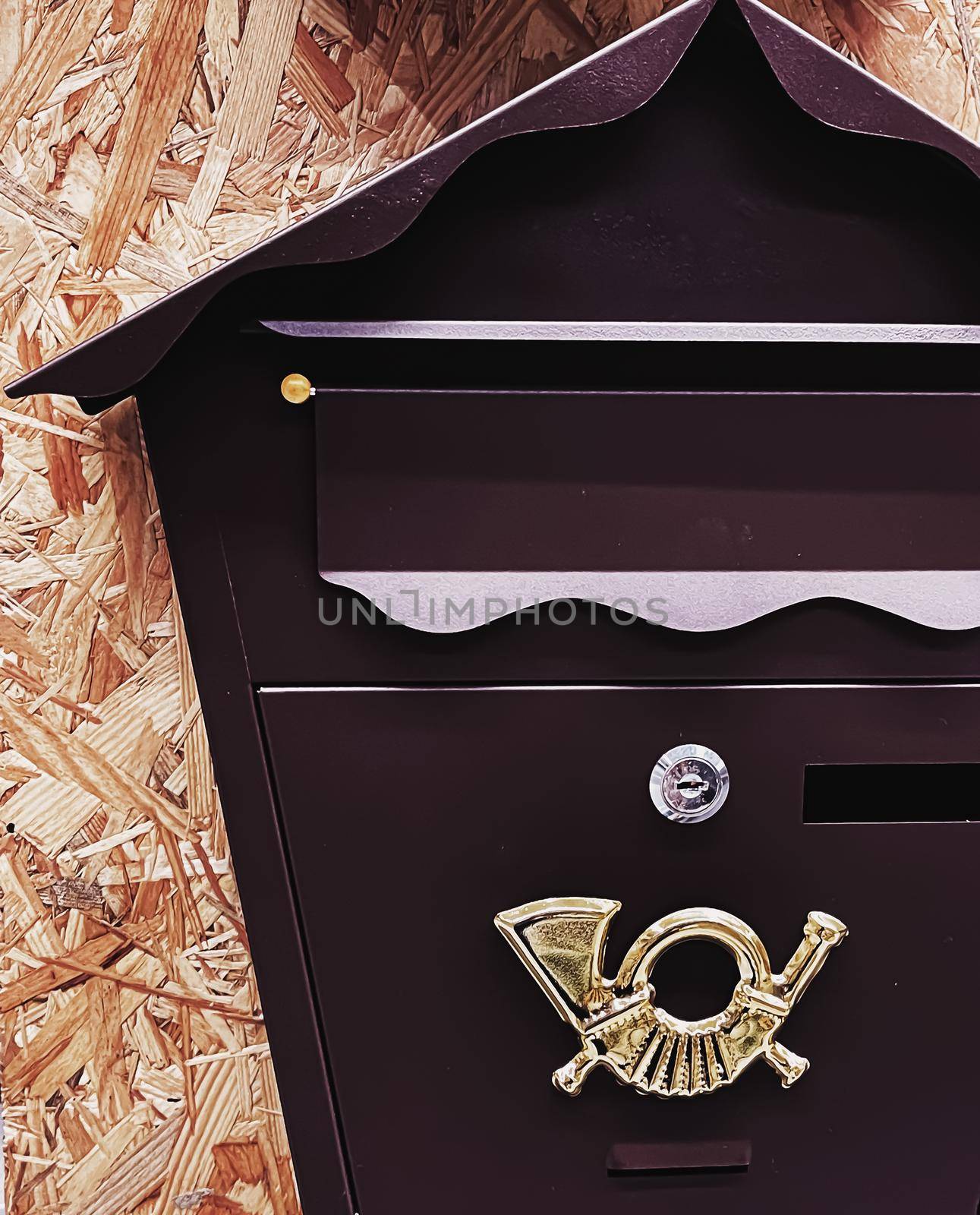 Vintage post box, postal office, mailbox and mail delivery concept