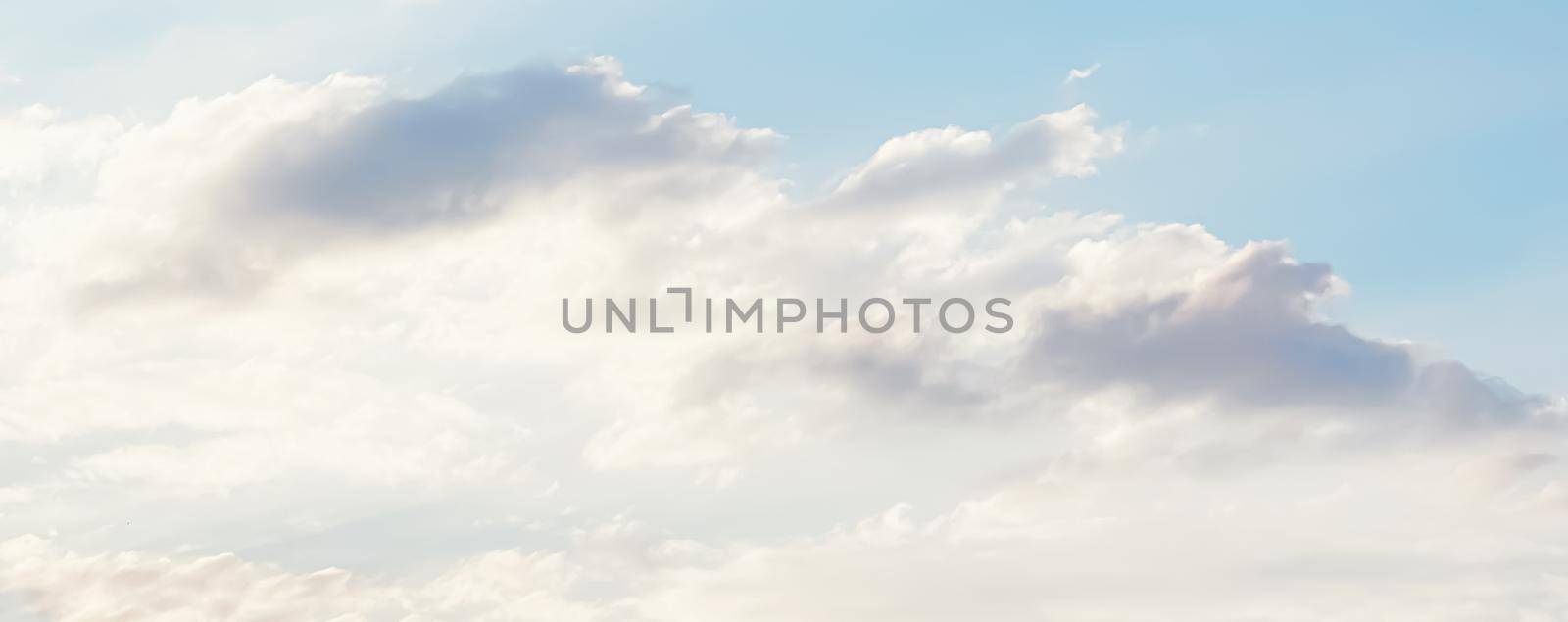 Dreamy sky as abstract background, fantasy pastel colours, beauty in nature design concept