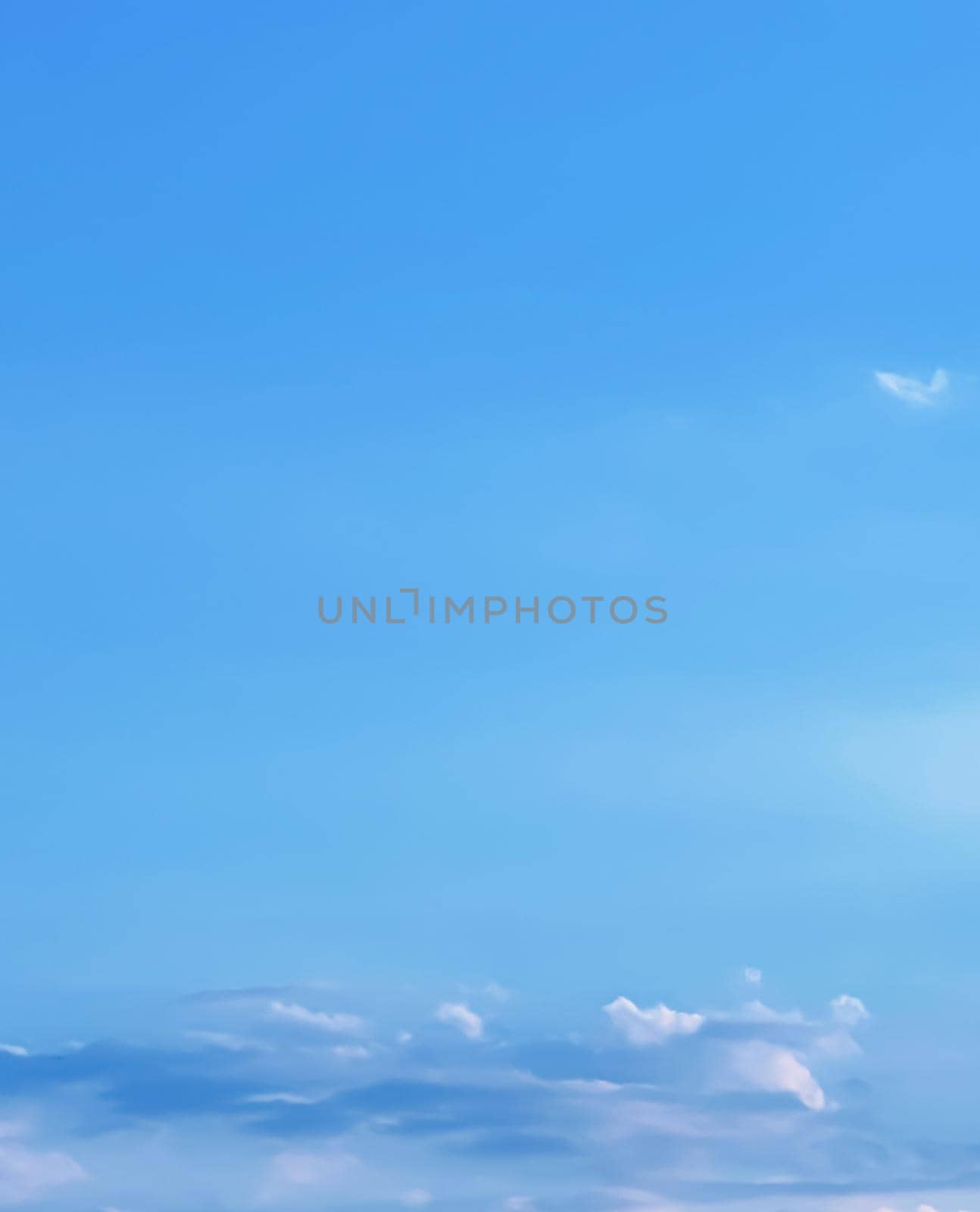 Sunny blue sky as abstract background, beauty in nature design concept