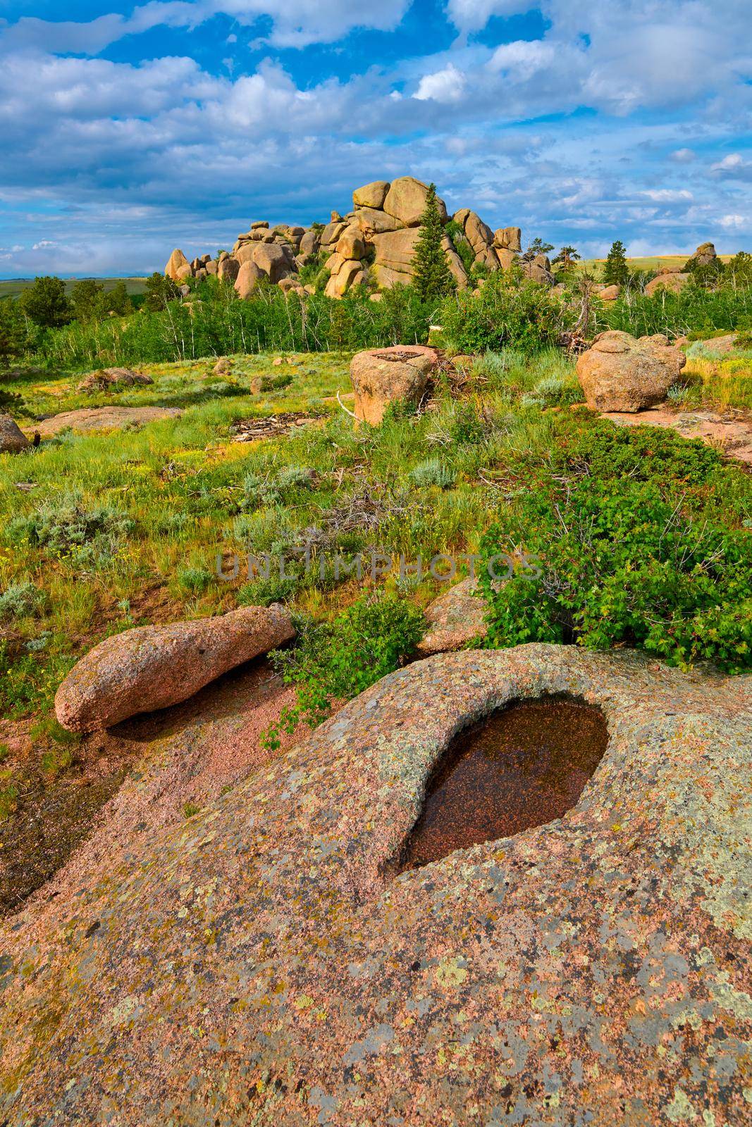 Rock formations at Vedauwoo Recreation Area, WY.