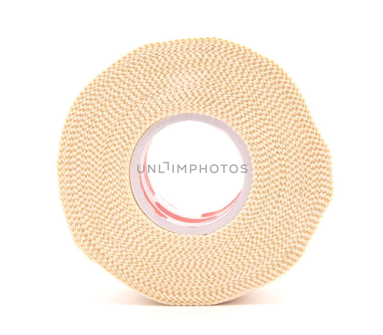 Medical bandage roll isolated on white background by drpnncpp