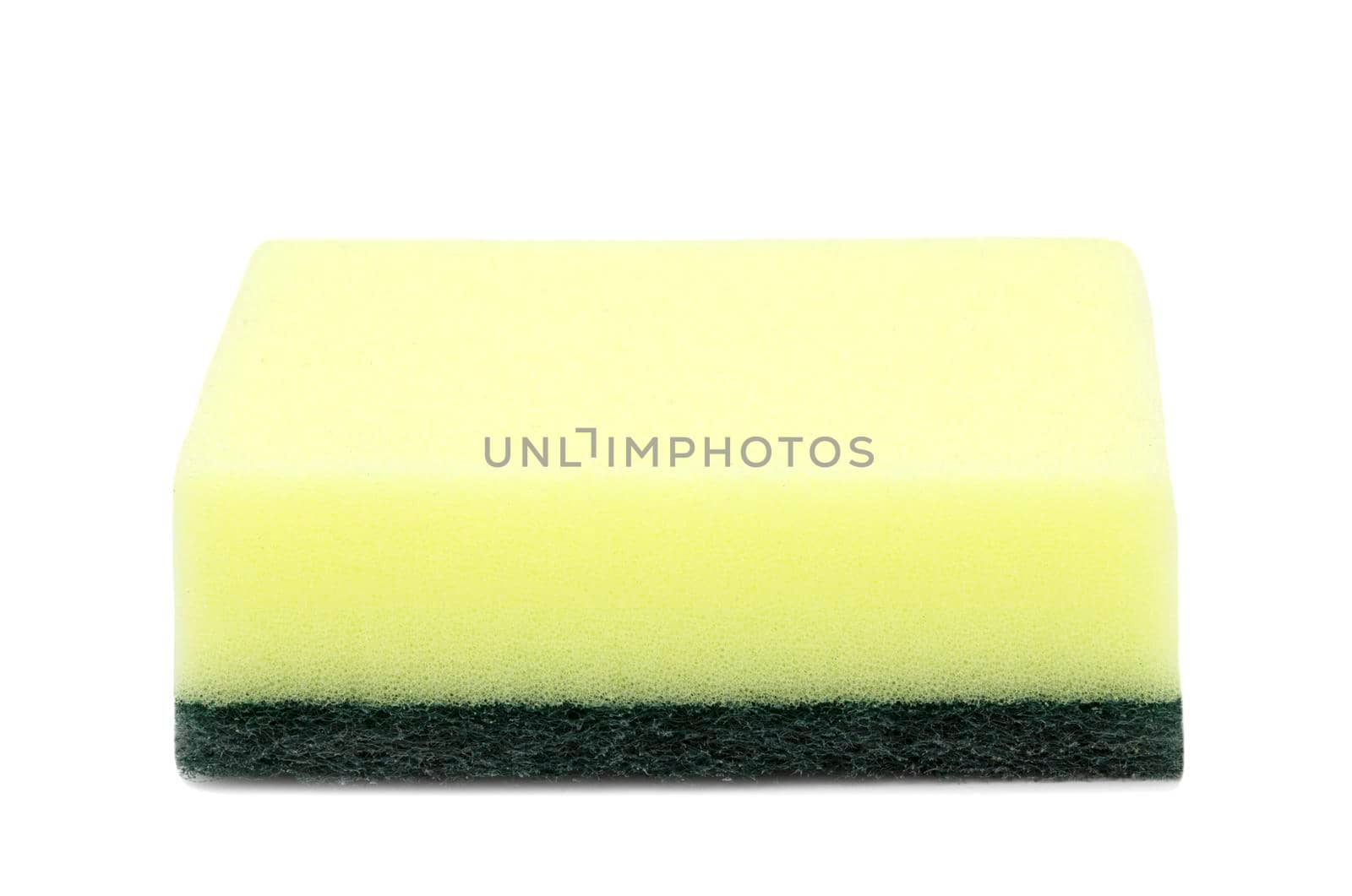 Sponge for cleaning isolated on white background