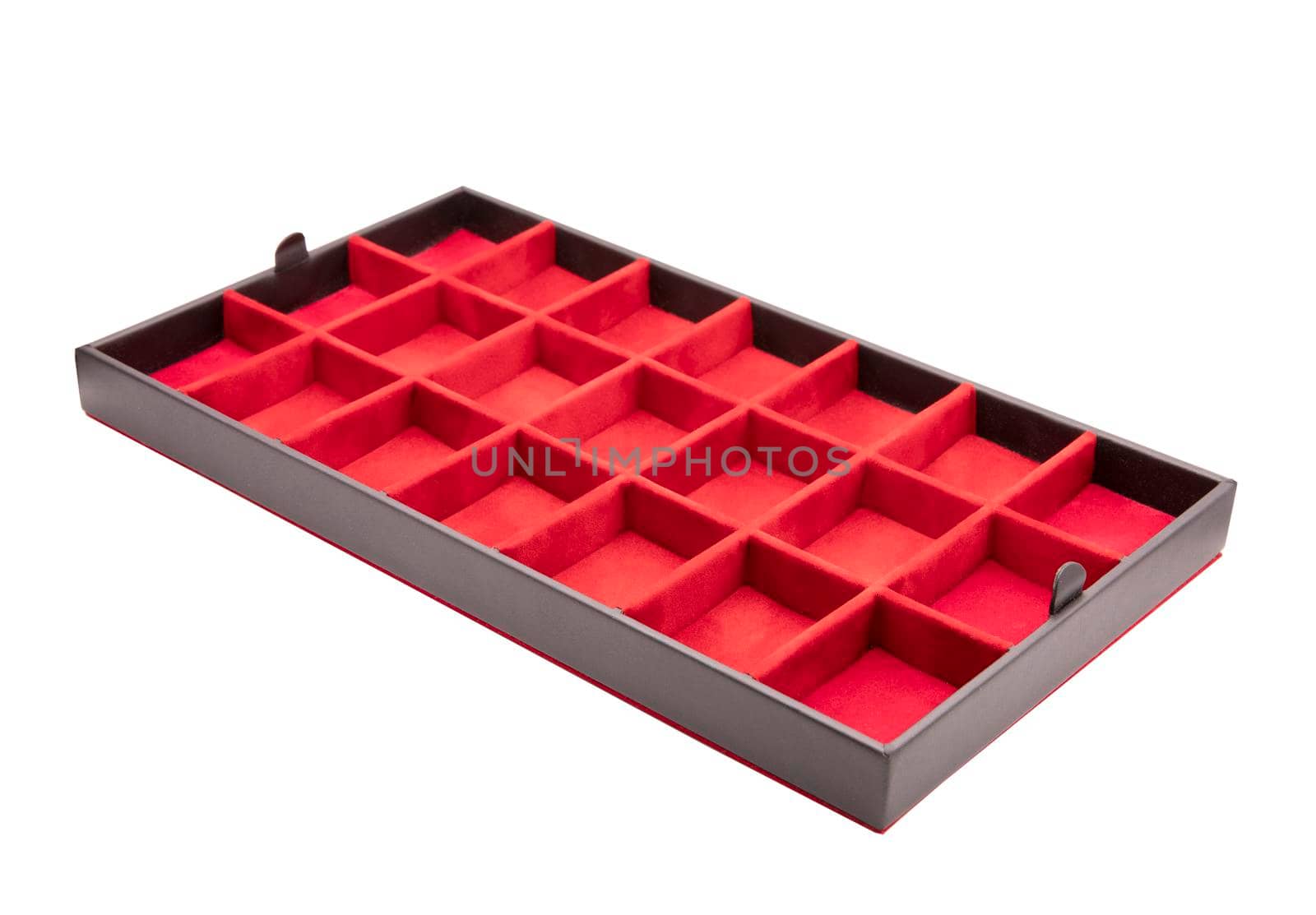 Black leather container with red velvet interior by drpnncpp