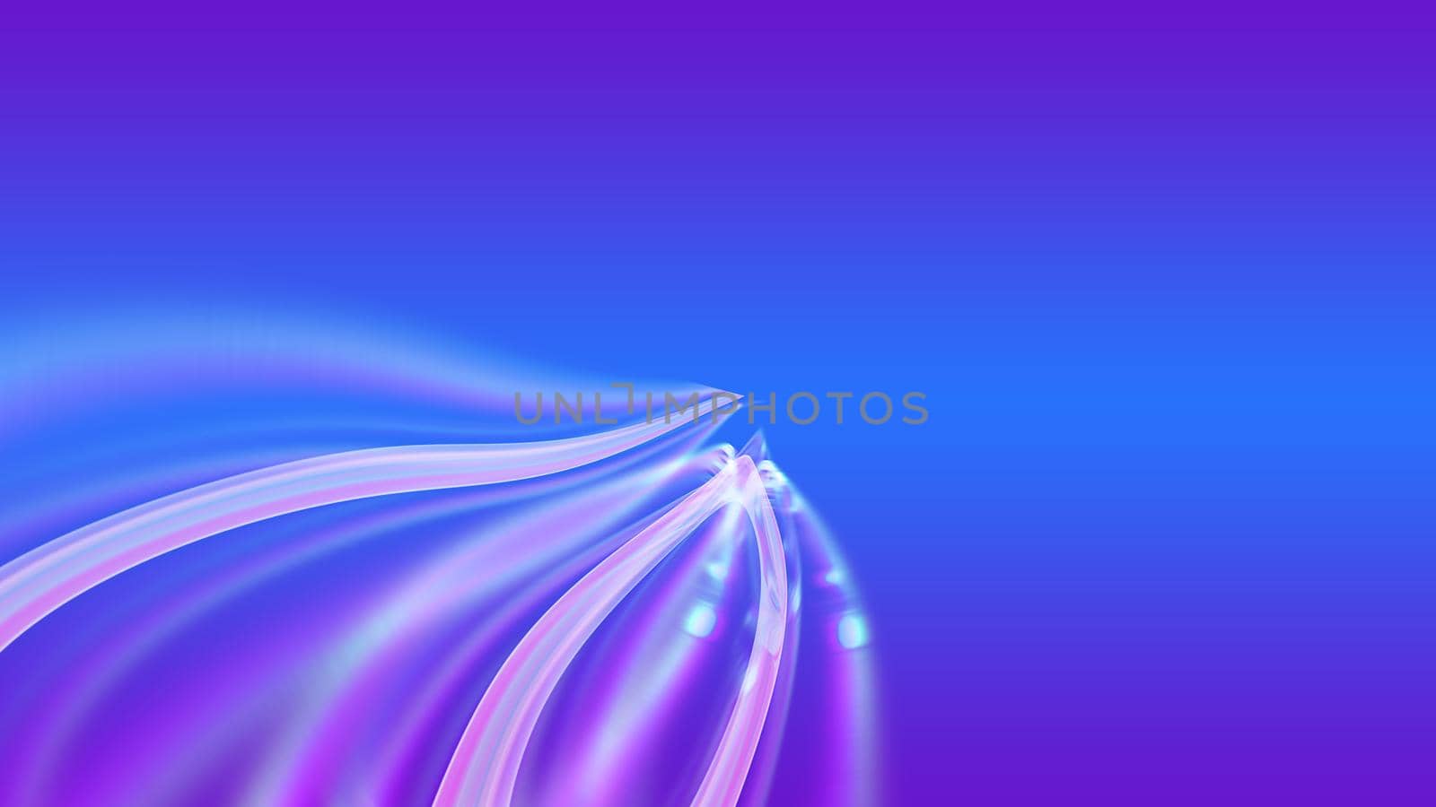 Abstract gradient background with a glowing figure.