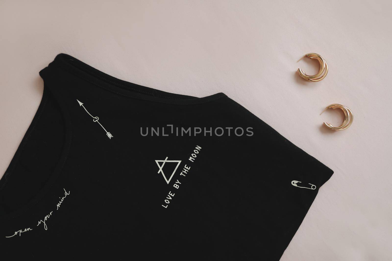 women's clothing, items and decorations on white background, background womens clothing and jewelry. High quality photo