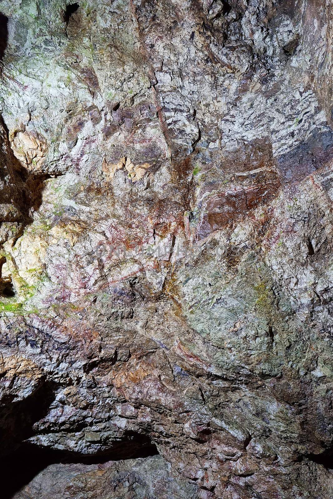 Rock texture, background rock minerals