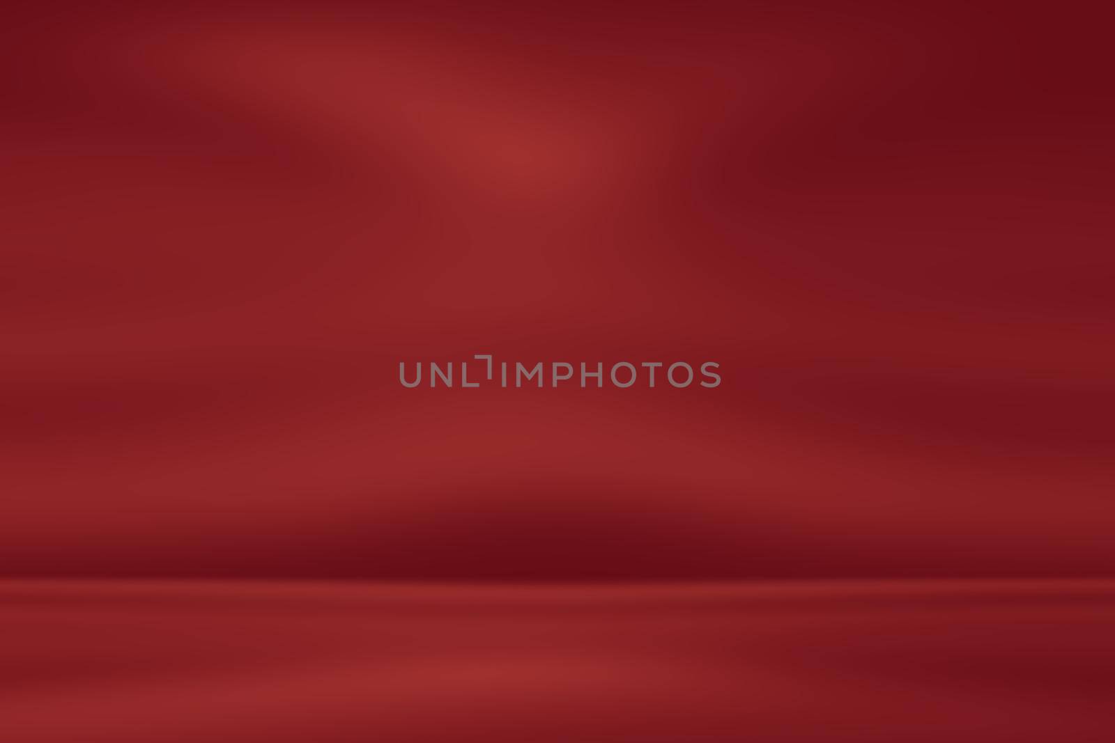 Abstract red light studio background with gradient