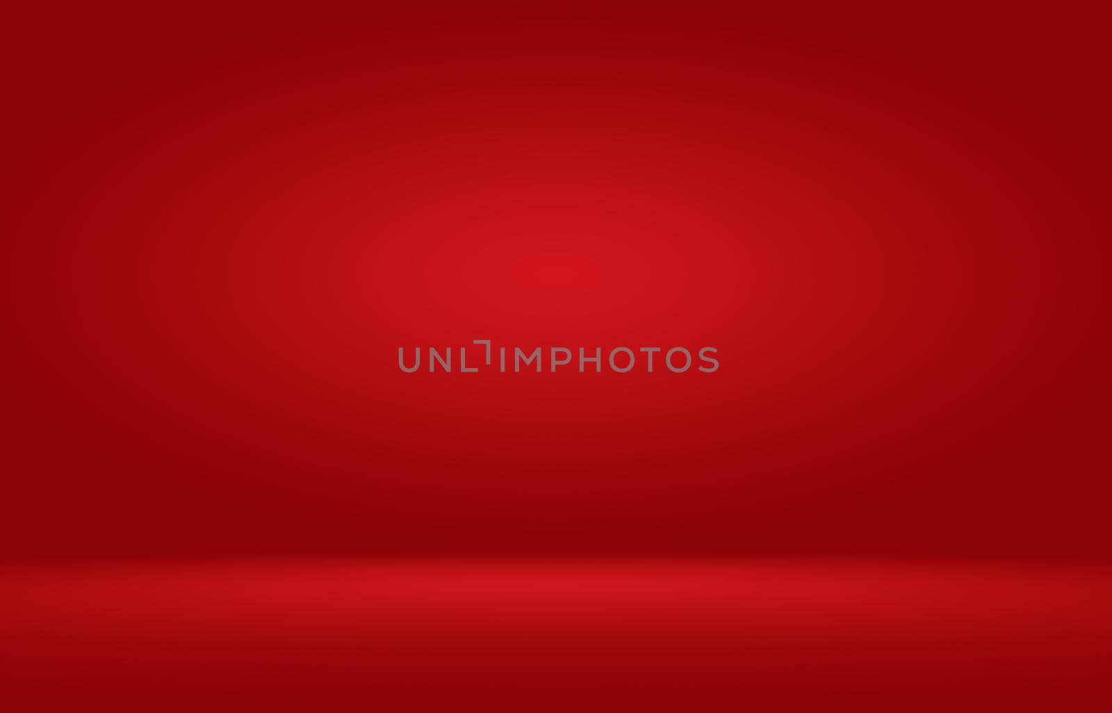 red for background and display your product.