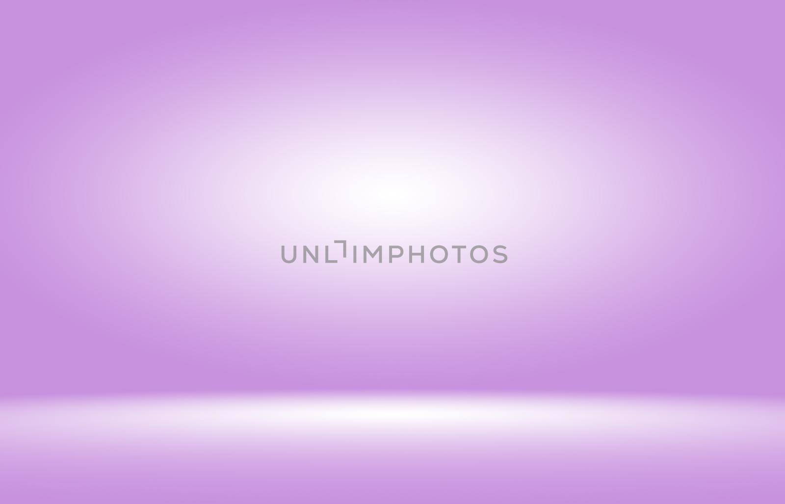 Abstract smooth purple backdrop room interior background.