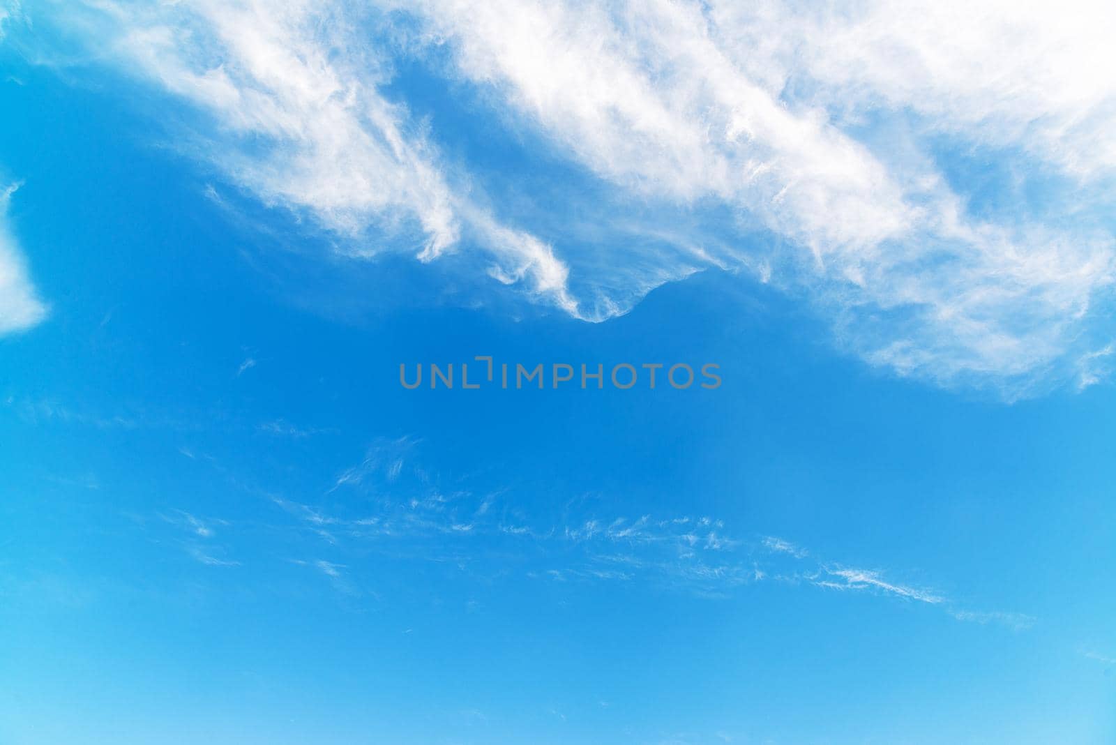 Fragment of a sky with cirrus clouds