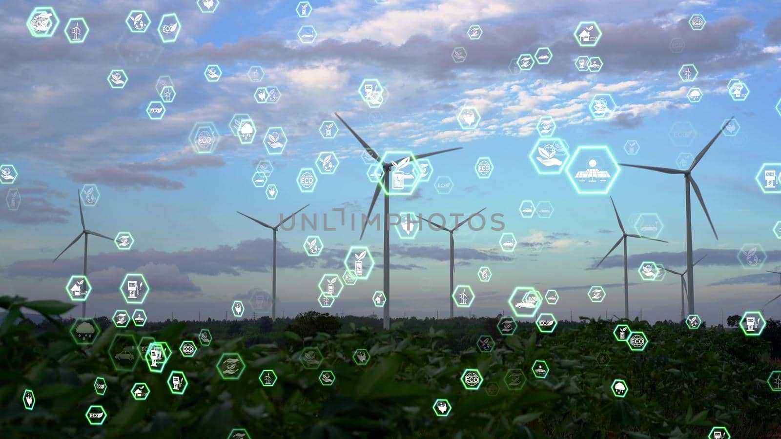 Environmental conservation technology and approaching global sustainable ESG by clean energy and power from renewable natural resources