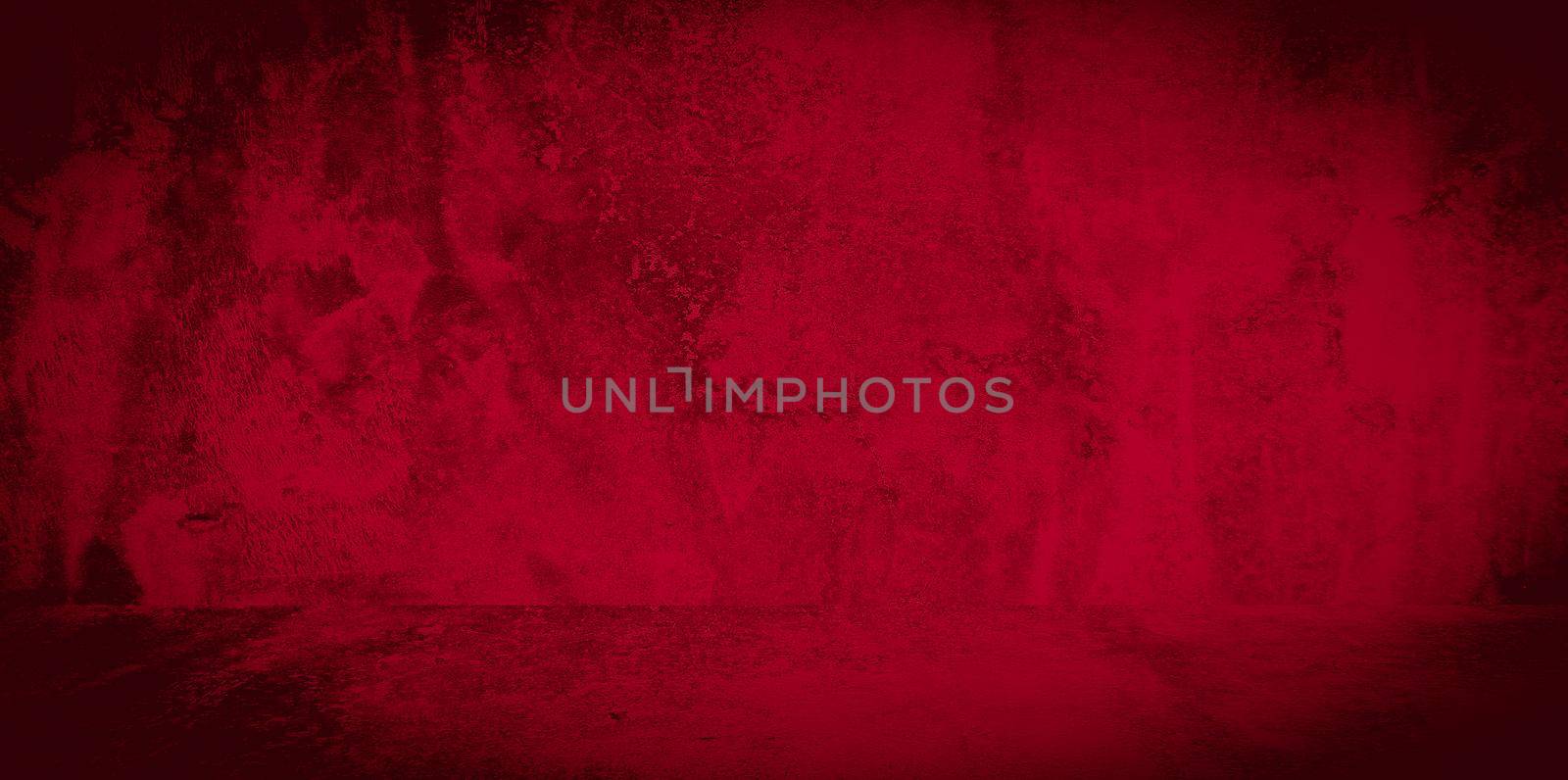 Old wall texture cement black red background abstract dark color design are light with white gradient background. by Benzoix