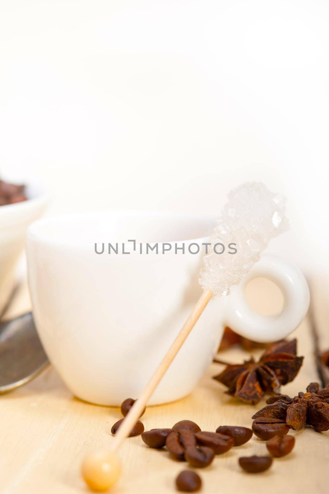 espresso coffee with sugar and spice by keko64