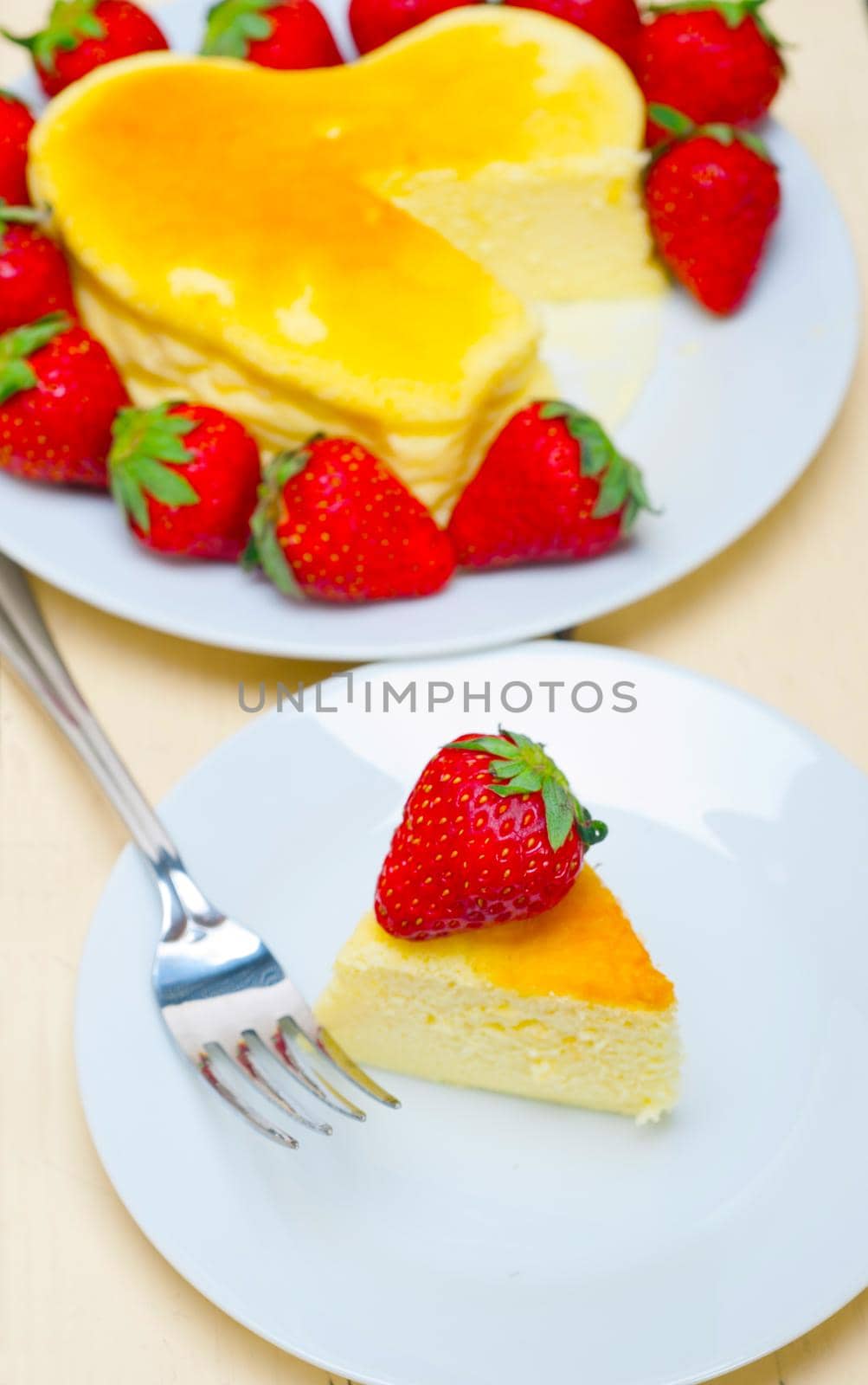 heart shaped cheesecake with strawberryes ideal cake for valentine day