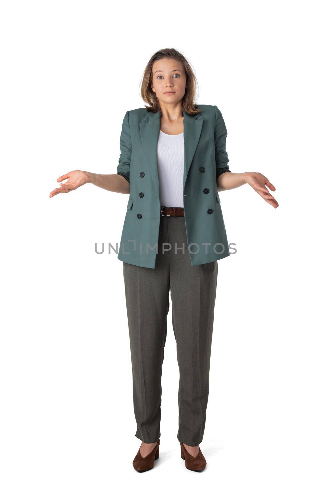 Puzzled business woman by ALotOfPeople