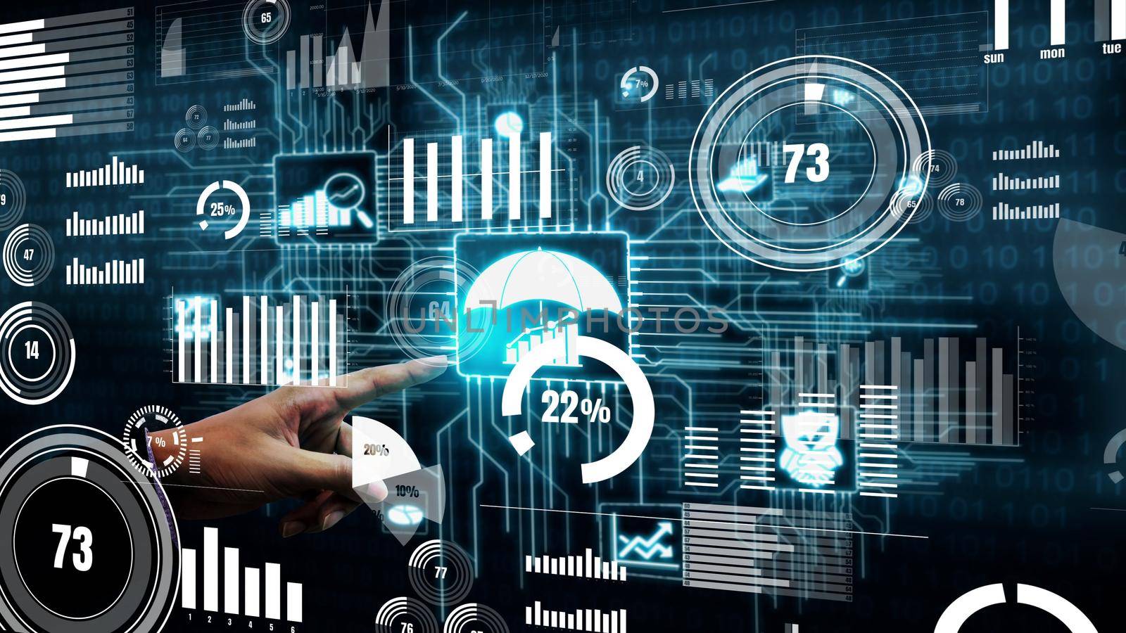 Risk Management and Assessment for Business Conceptual by biancoblue