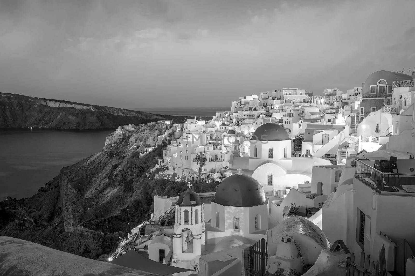Oia town cityscape at Santorini island in Greece by f11photo