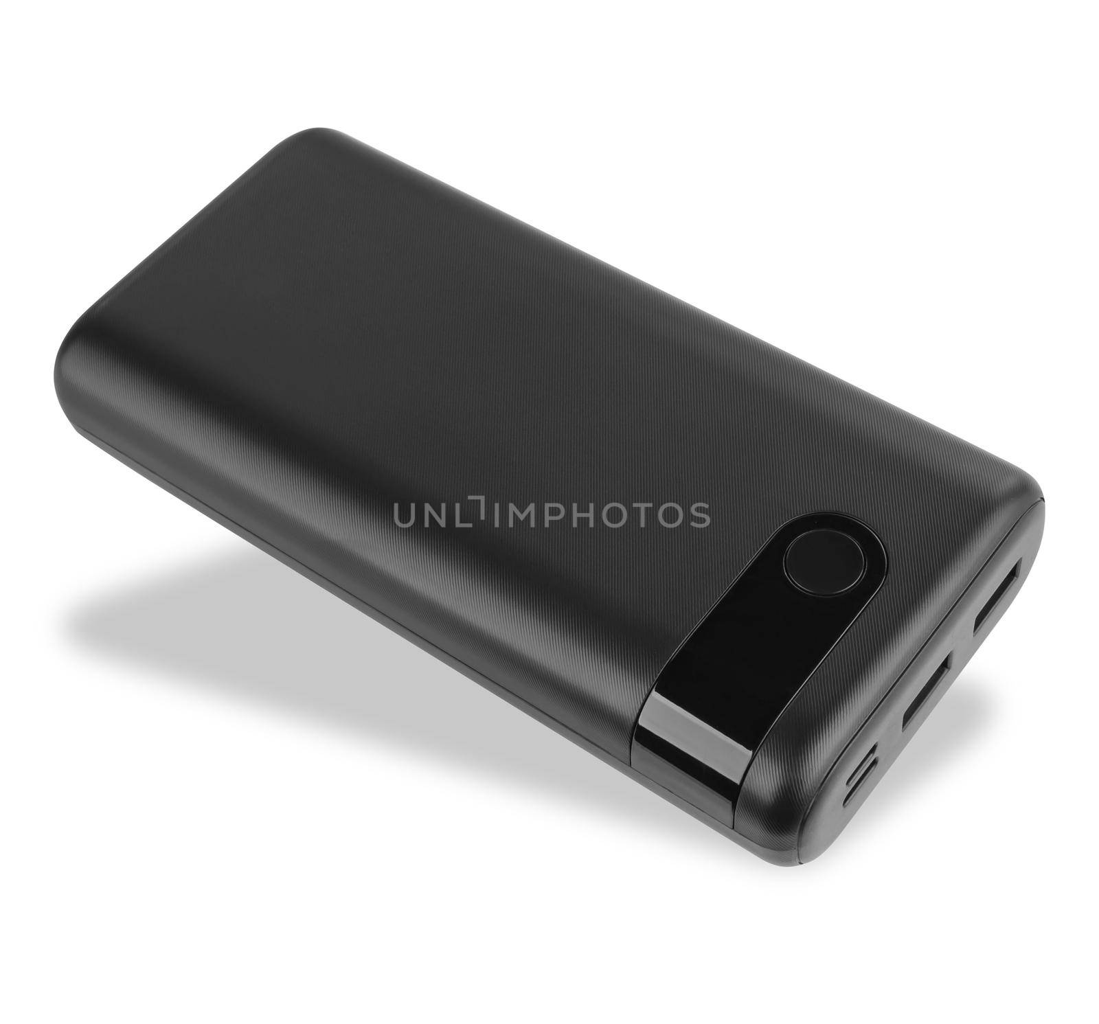 poverbank, external battery, on a white background in isolation by A_A