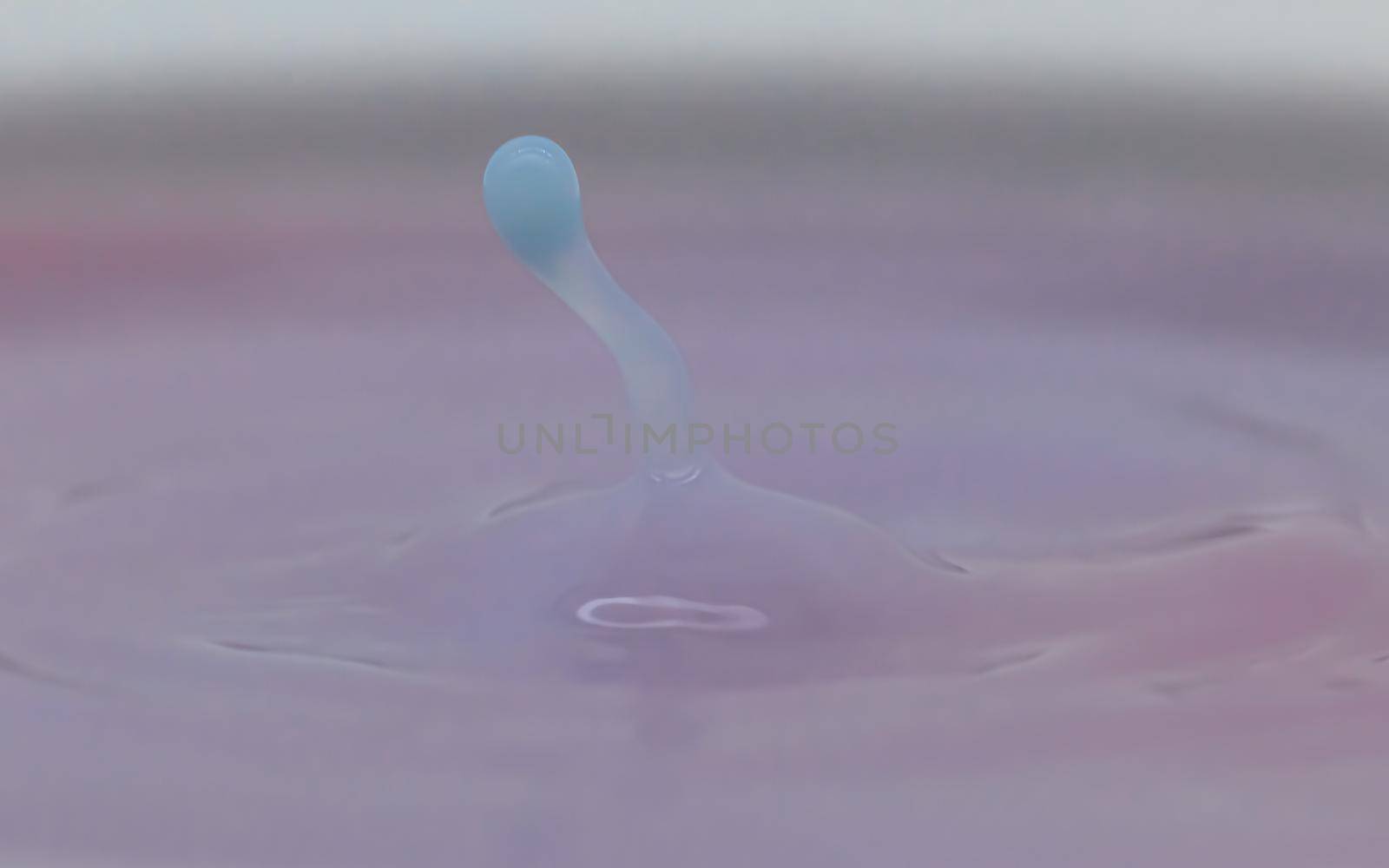 Blue Color water drop and splash by scudrinja