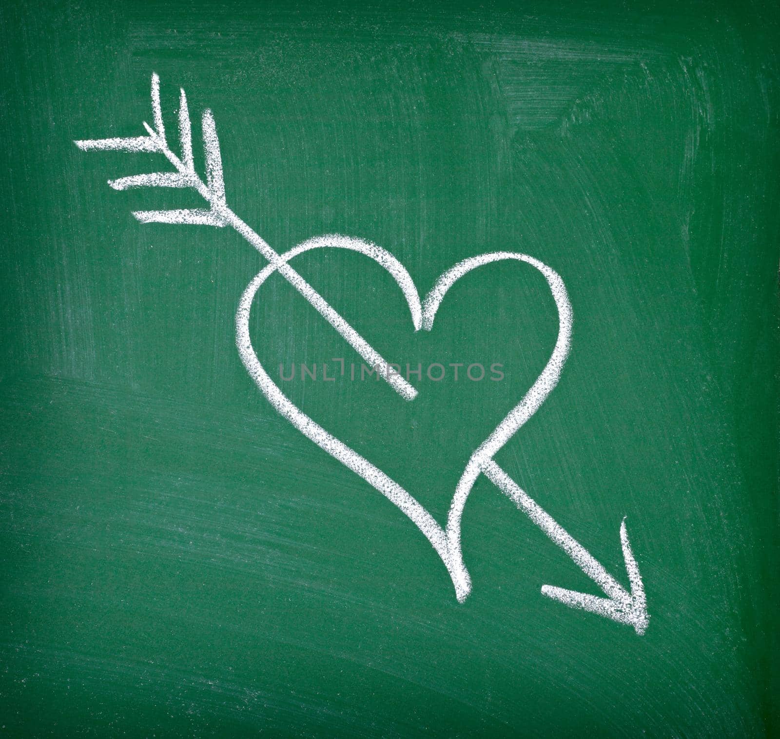 heart love chalkboard blackboard romantic drawing by Picsfive