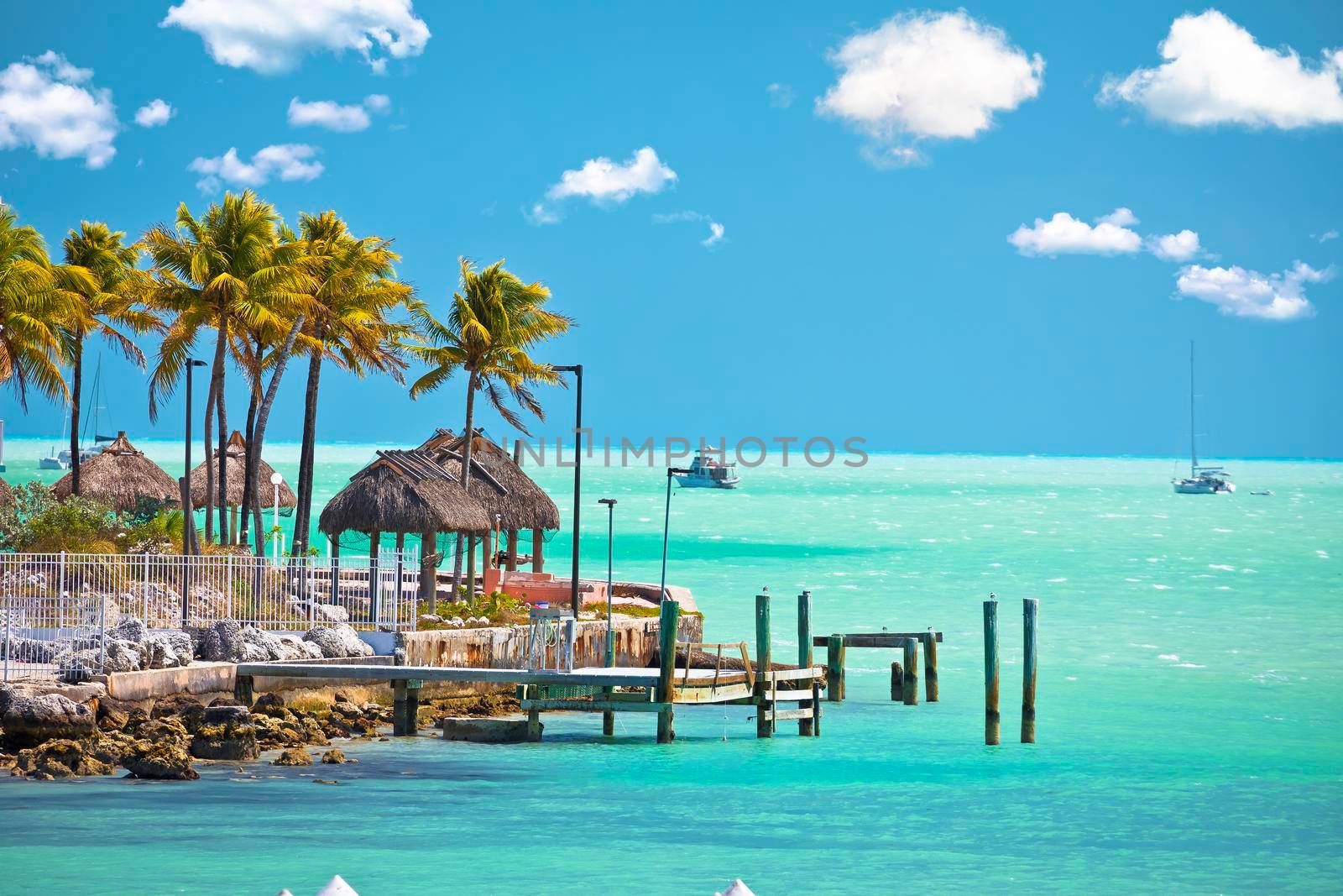 Turquoise waterfront of Florida Keys in Marathon, Florida by xbrchx