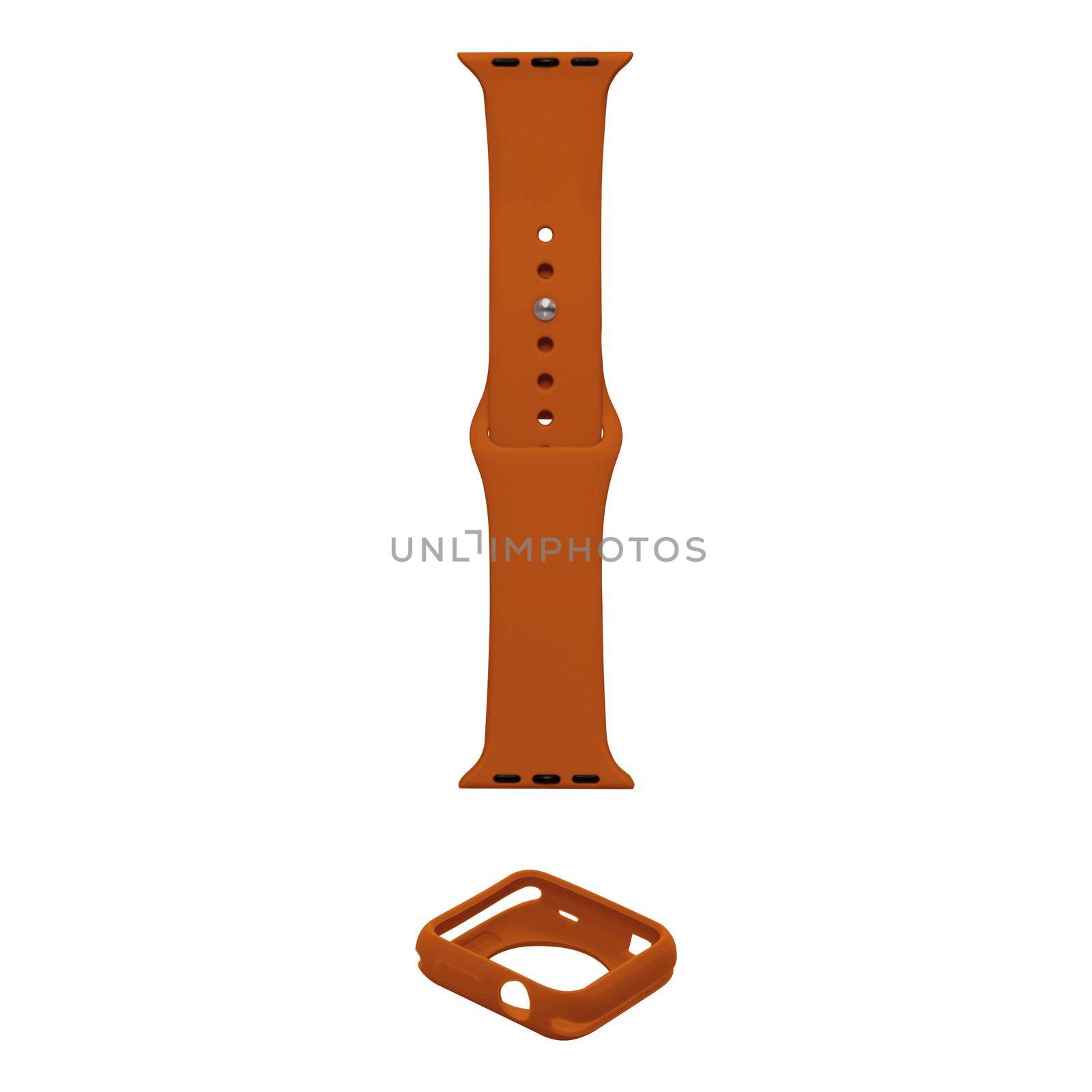 silicone strap for smart watches on a white background in isolation