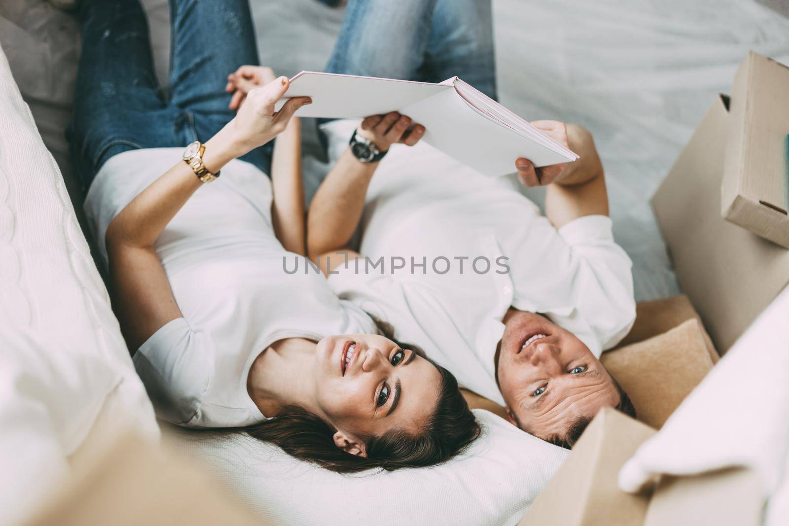 close up. beautiful young couple in their new apartment . concept of happiness.