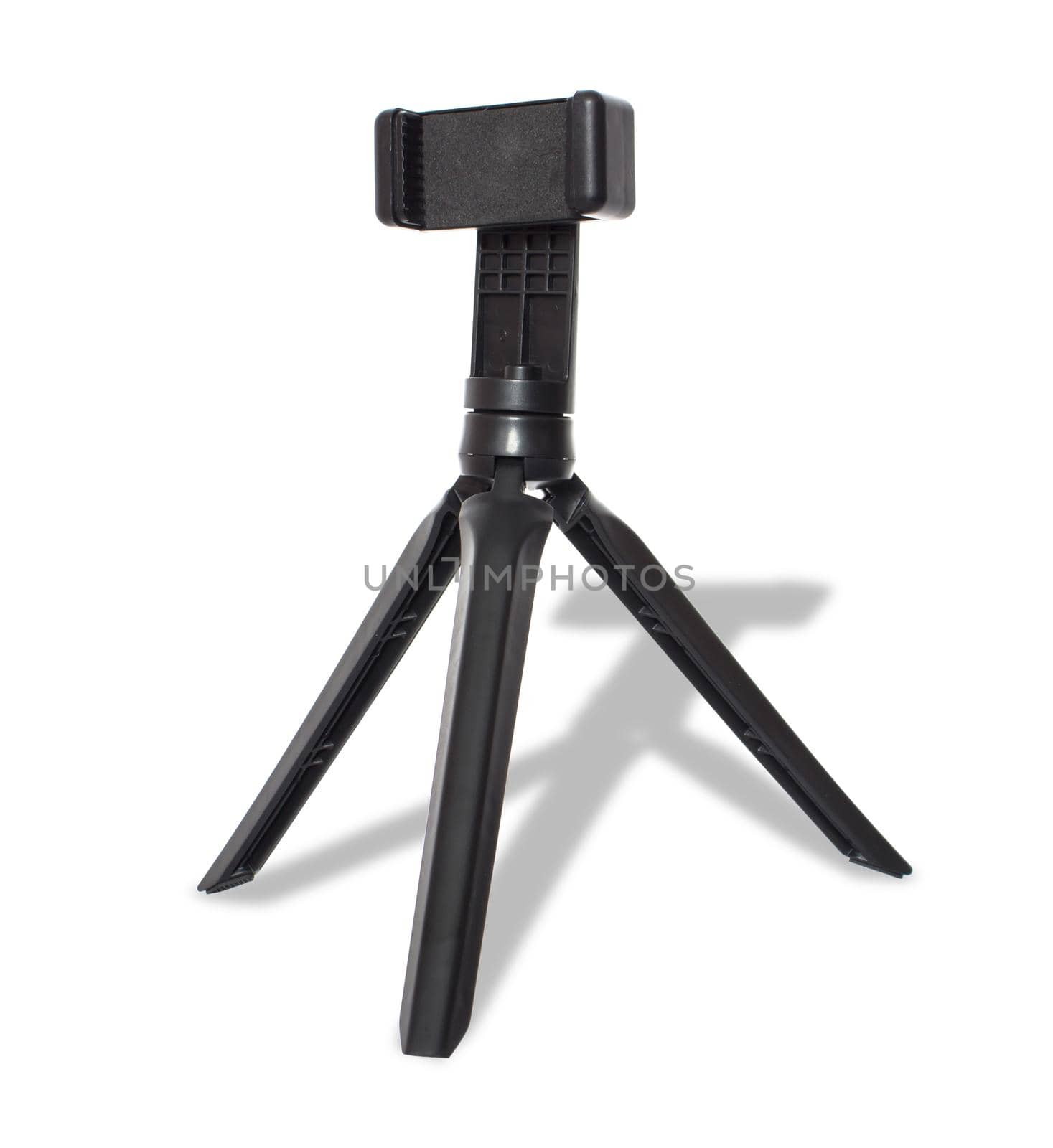 tripod for phone, mini tripod for selfie, isolated on white background by A_A