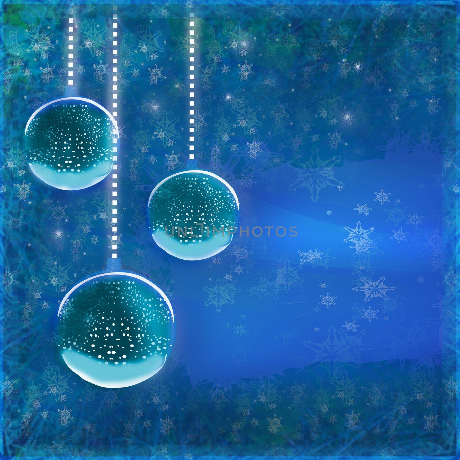 elegant christmas background with baubles by JackyBrown