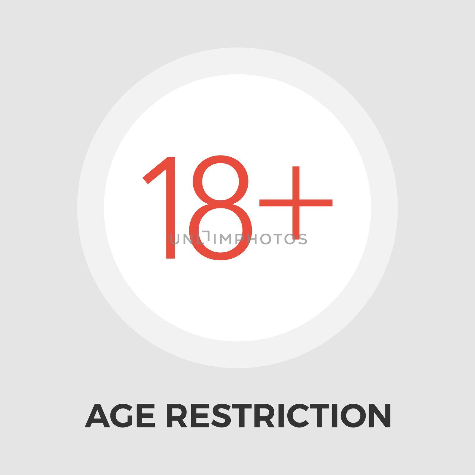 Age Restriction Flat Icon by smoki