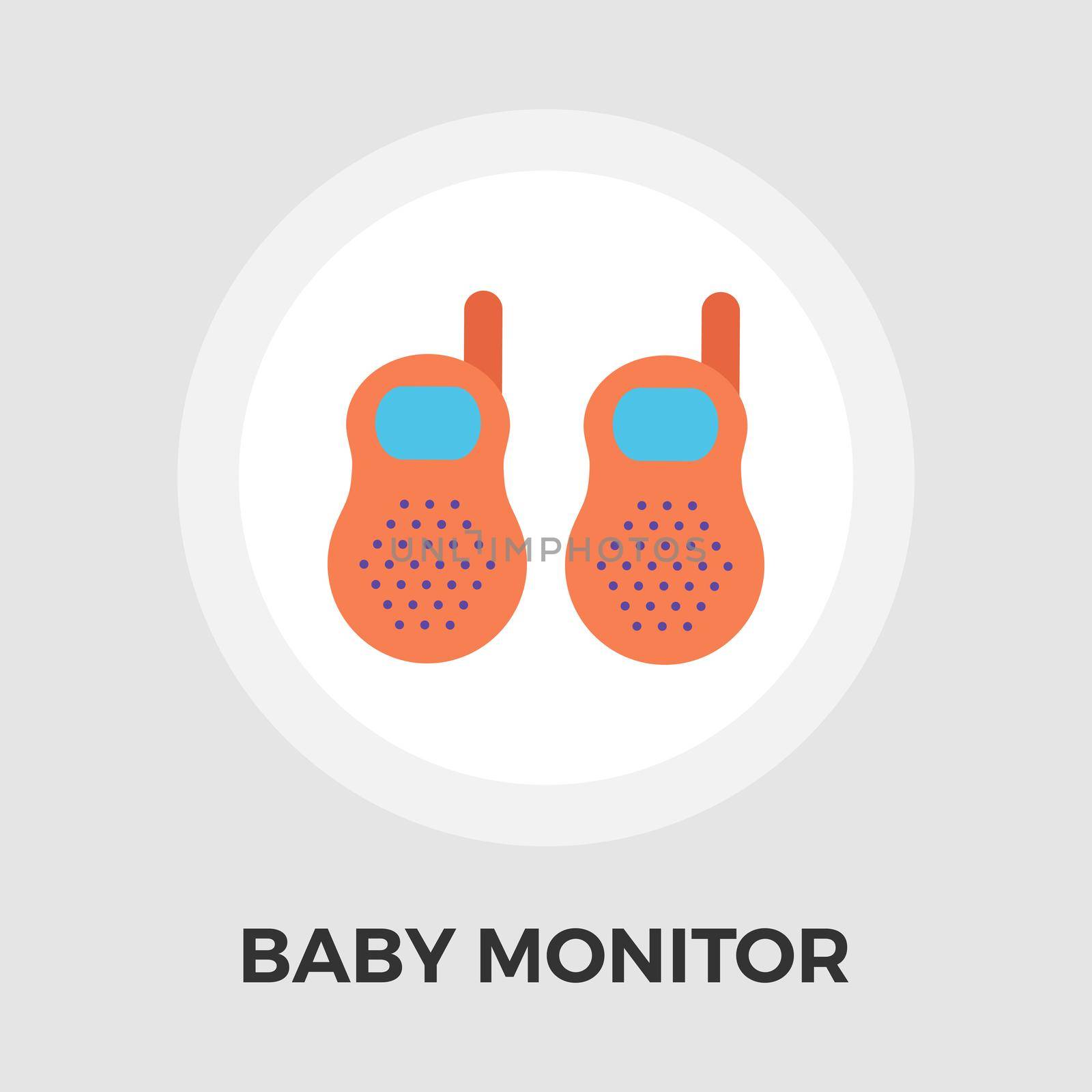 Baby monitor Flat Icon by smoki