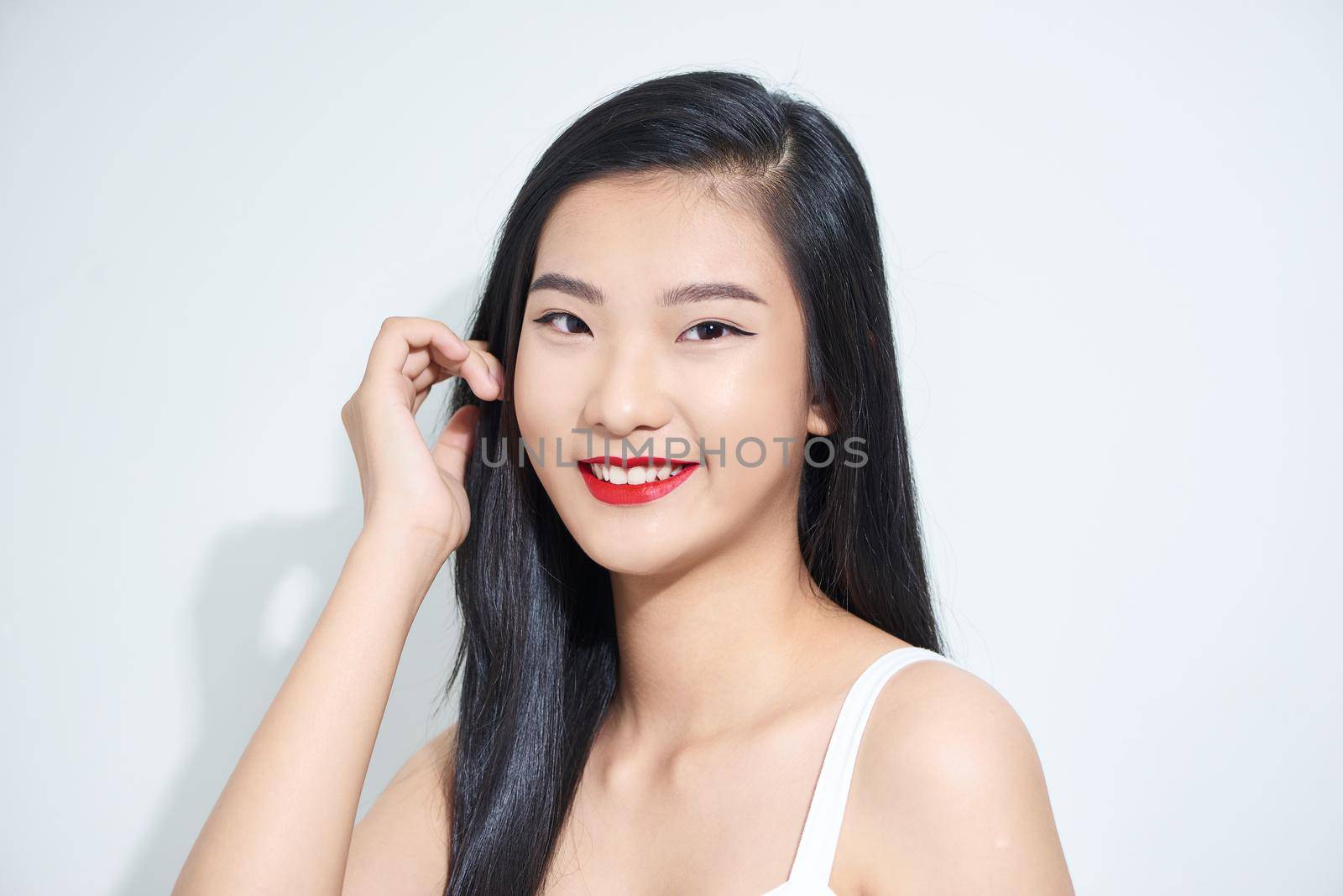 Asian Woman Cheerful Portrait Concept