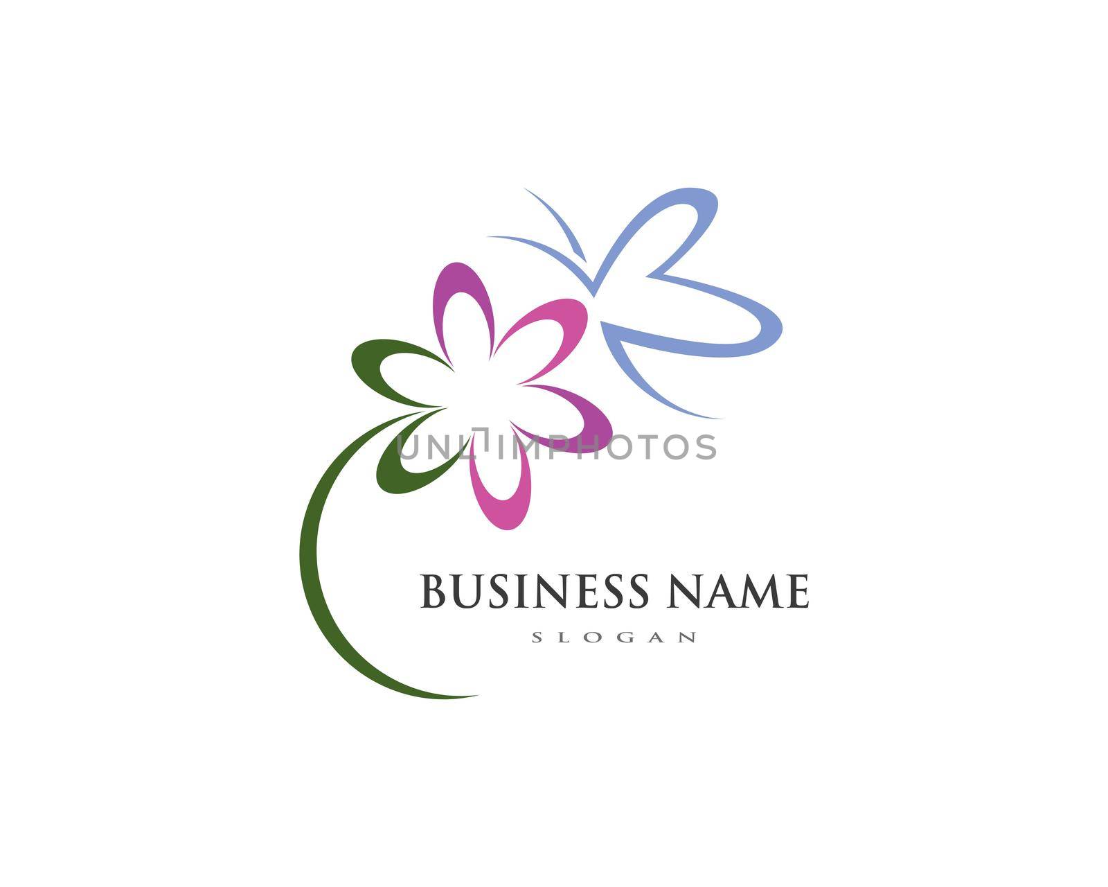 Butterfly Logo Template Vector icon by awk