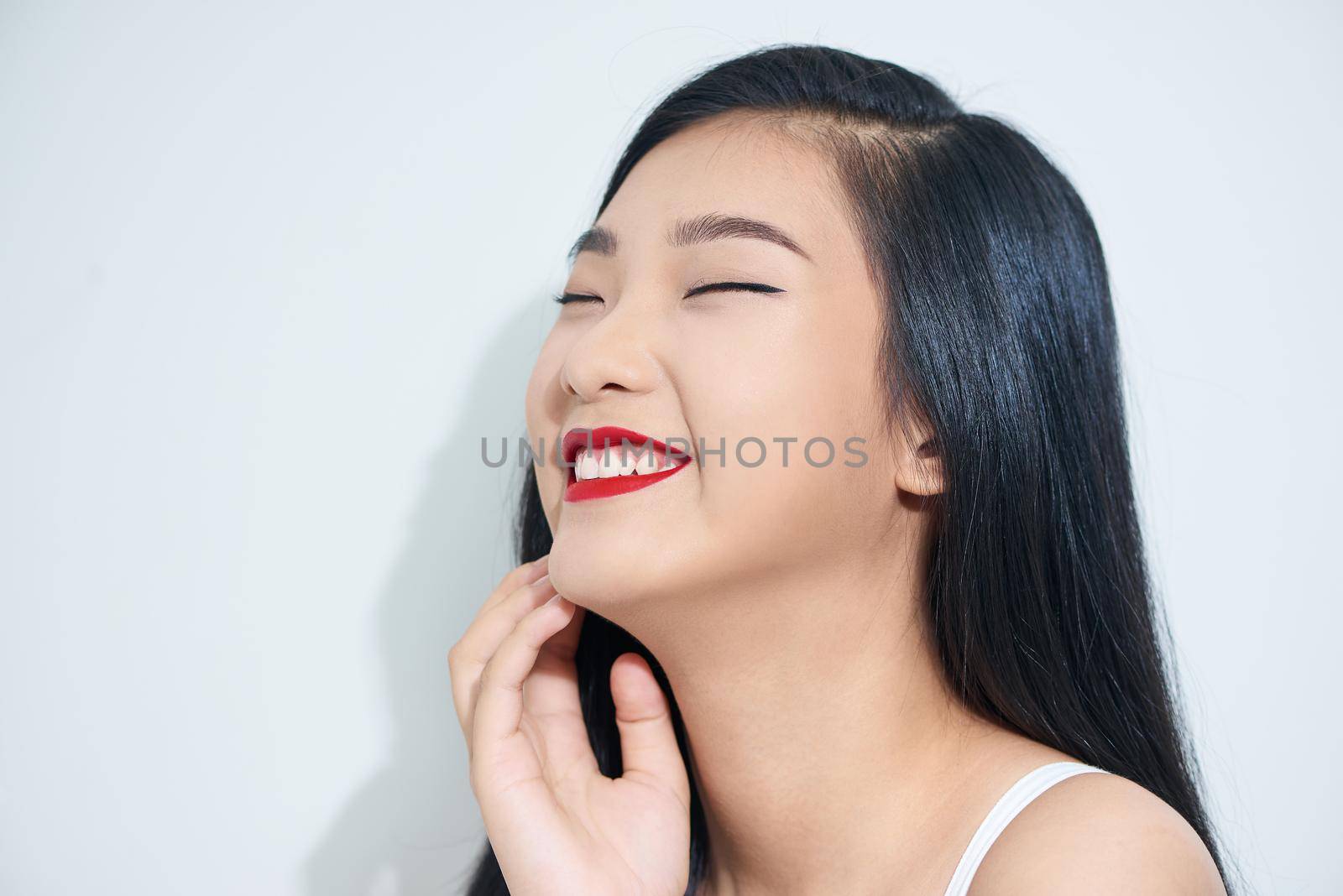 Asian Woman Cheerful Portrait Concept