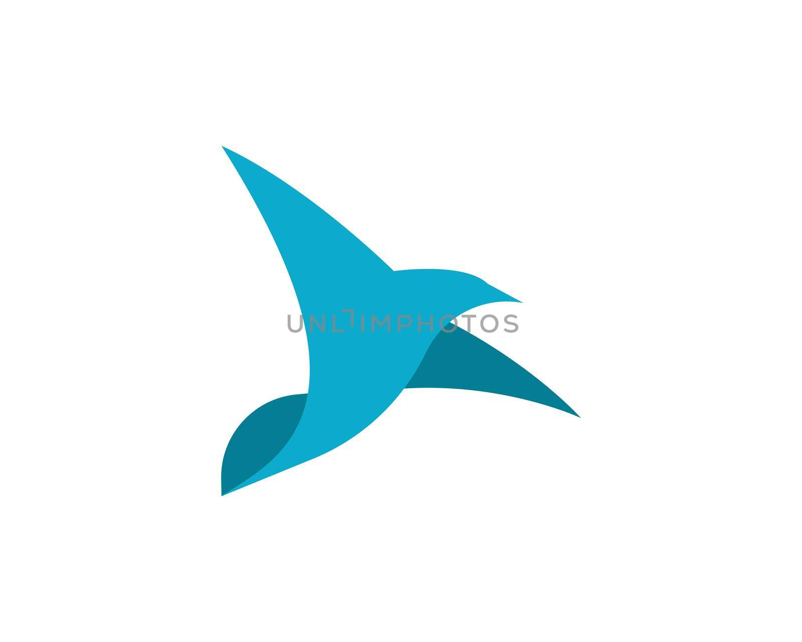 Bird wing Dove Logo Template vector illustration