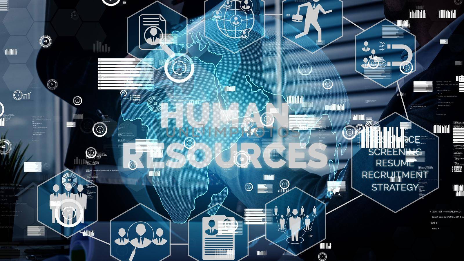 Human Resources and People Networking conceptual by biancoblue