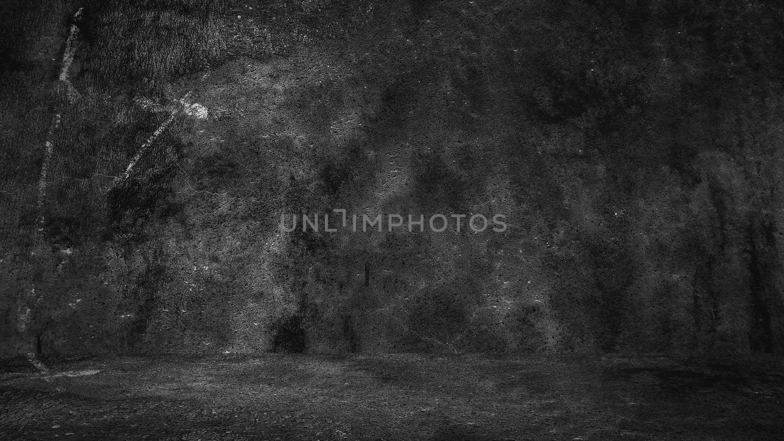 Old black background. Grunge texture. Dark wallpaper. Blackboard Chalkboard Concrete.