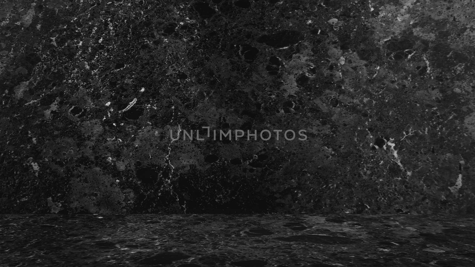 Black marble natural pattern for background, abstract black and white by Benzoix