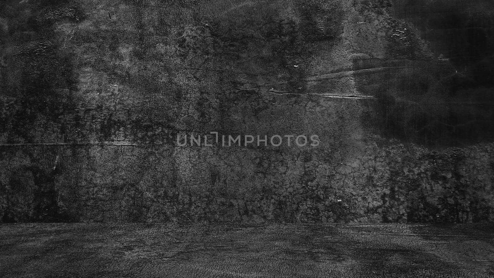 Old black background. Grunge texture. Dark wallpaper. Blackboard Chalkboard Concrete.