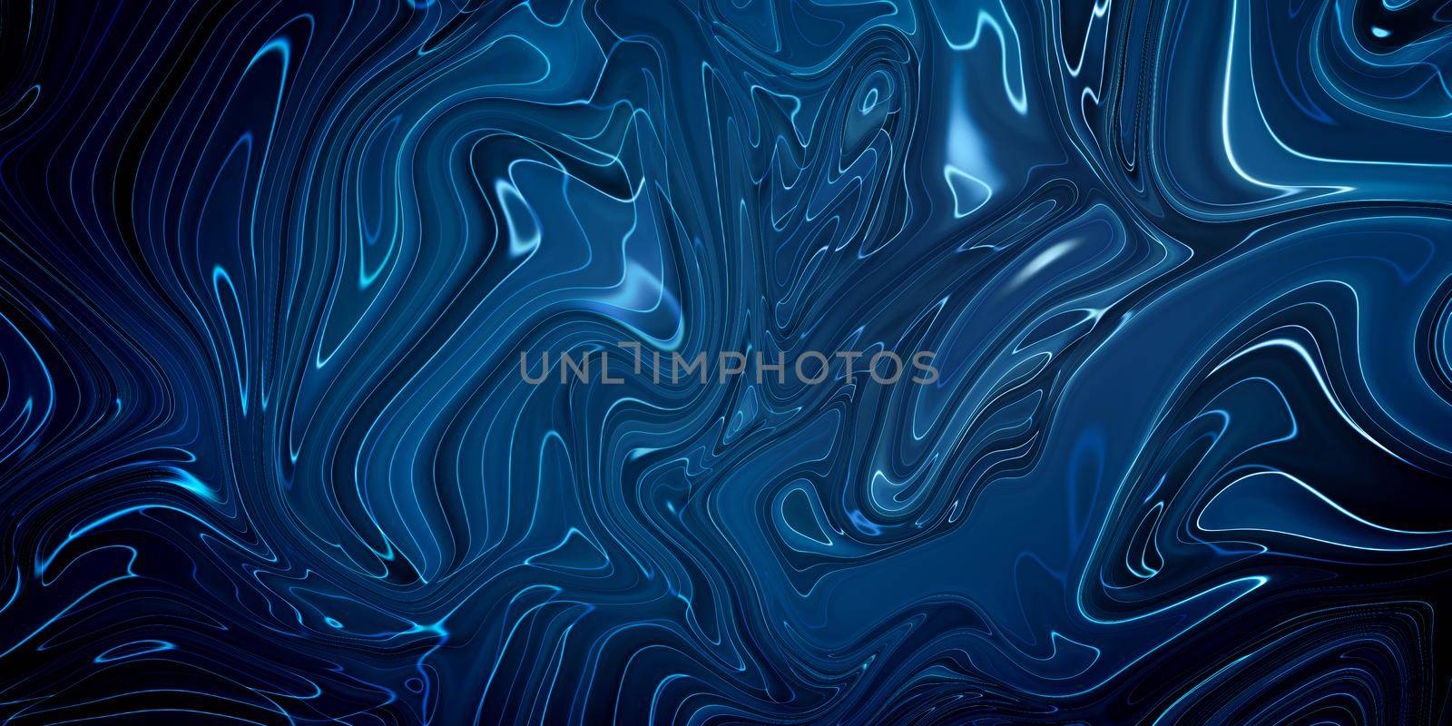 Marbled blue abstract background. Liquid marble pattern. by Benzoix