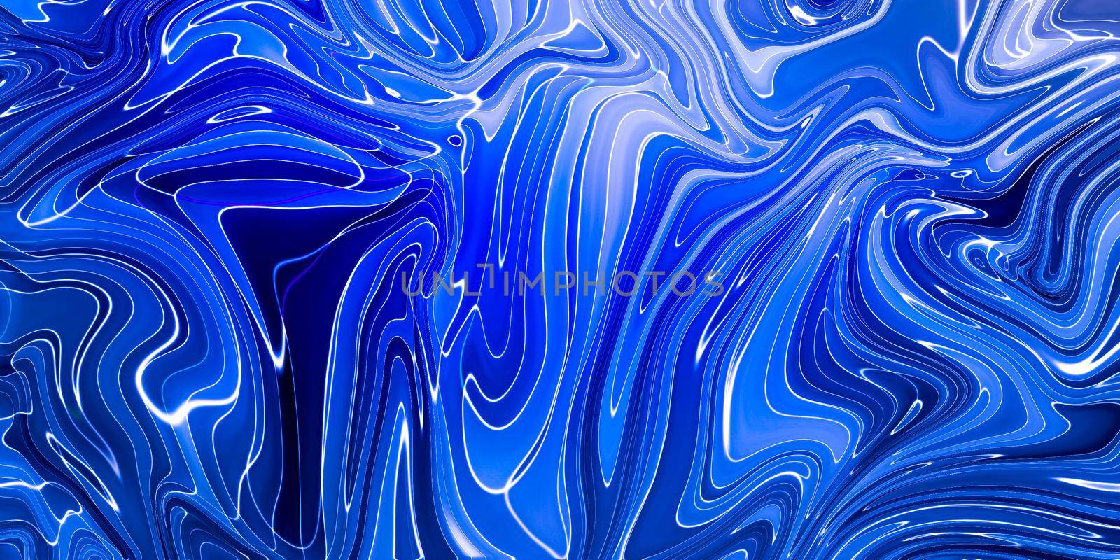 Marbled blue abstract background. Liquid marble pattern. by Benzoix