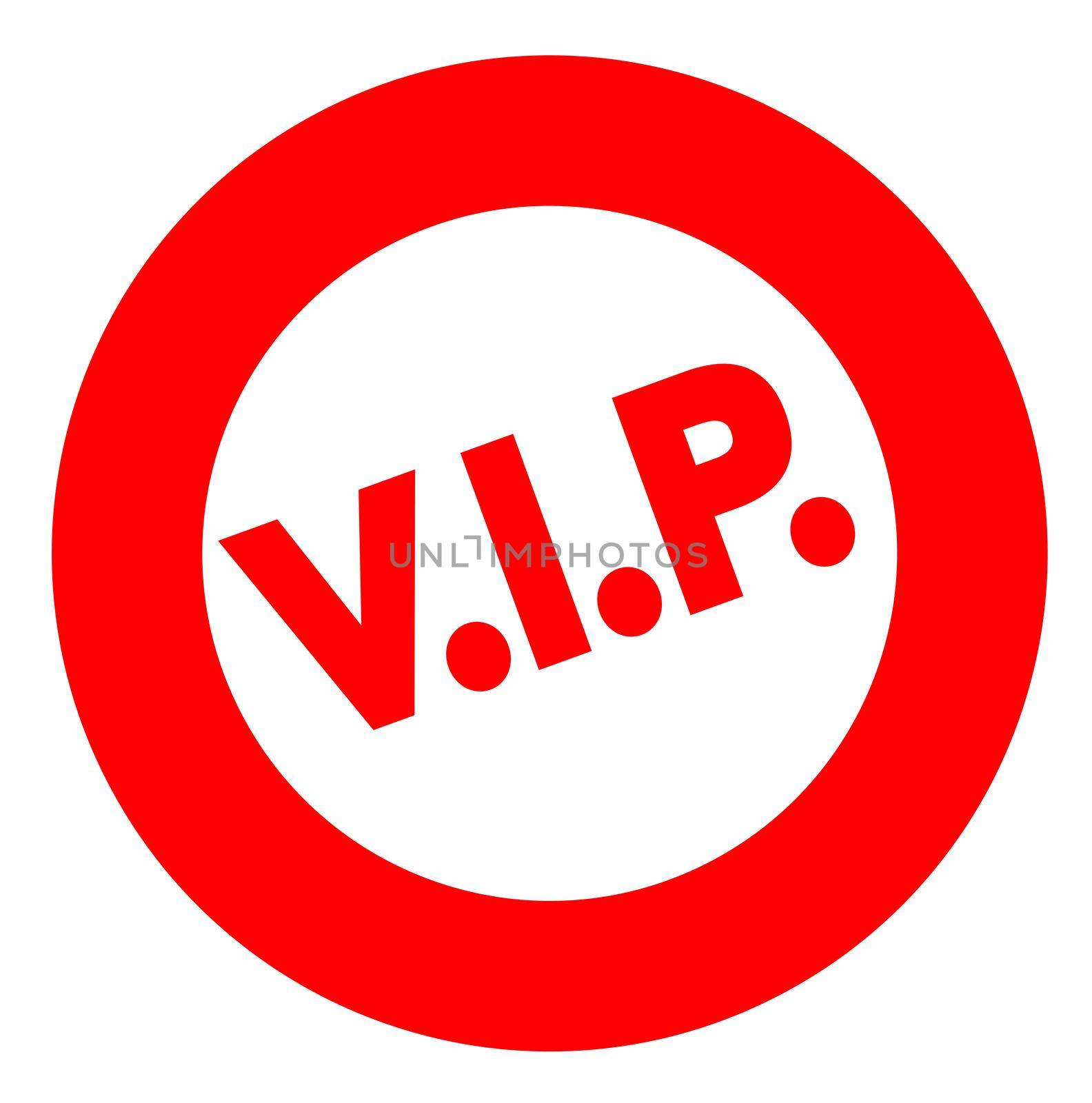 VIP Rubber Stamp by Bigalbaloo