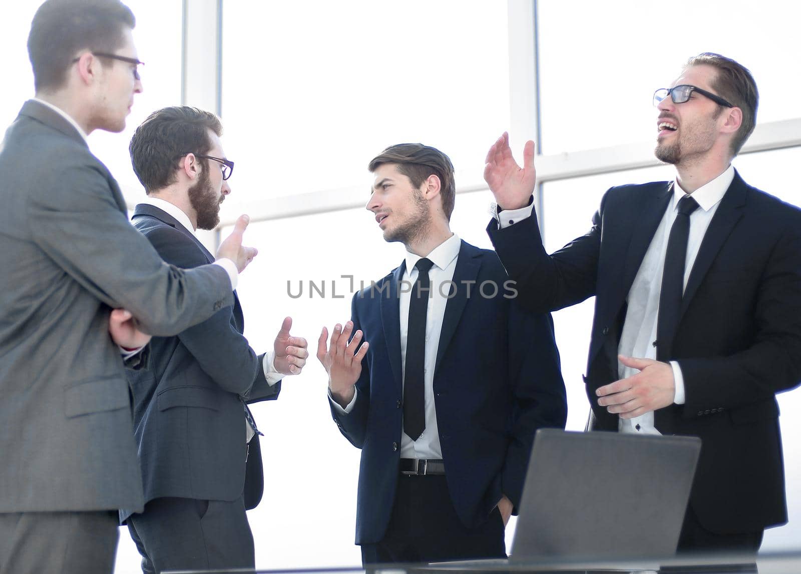 business people at a meeting in the office.the concept of professionalism