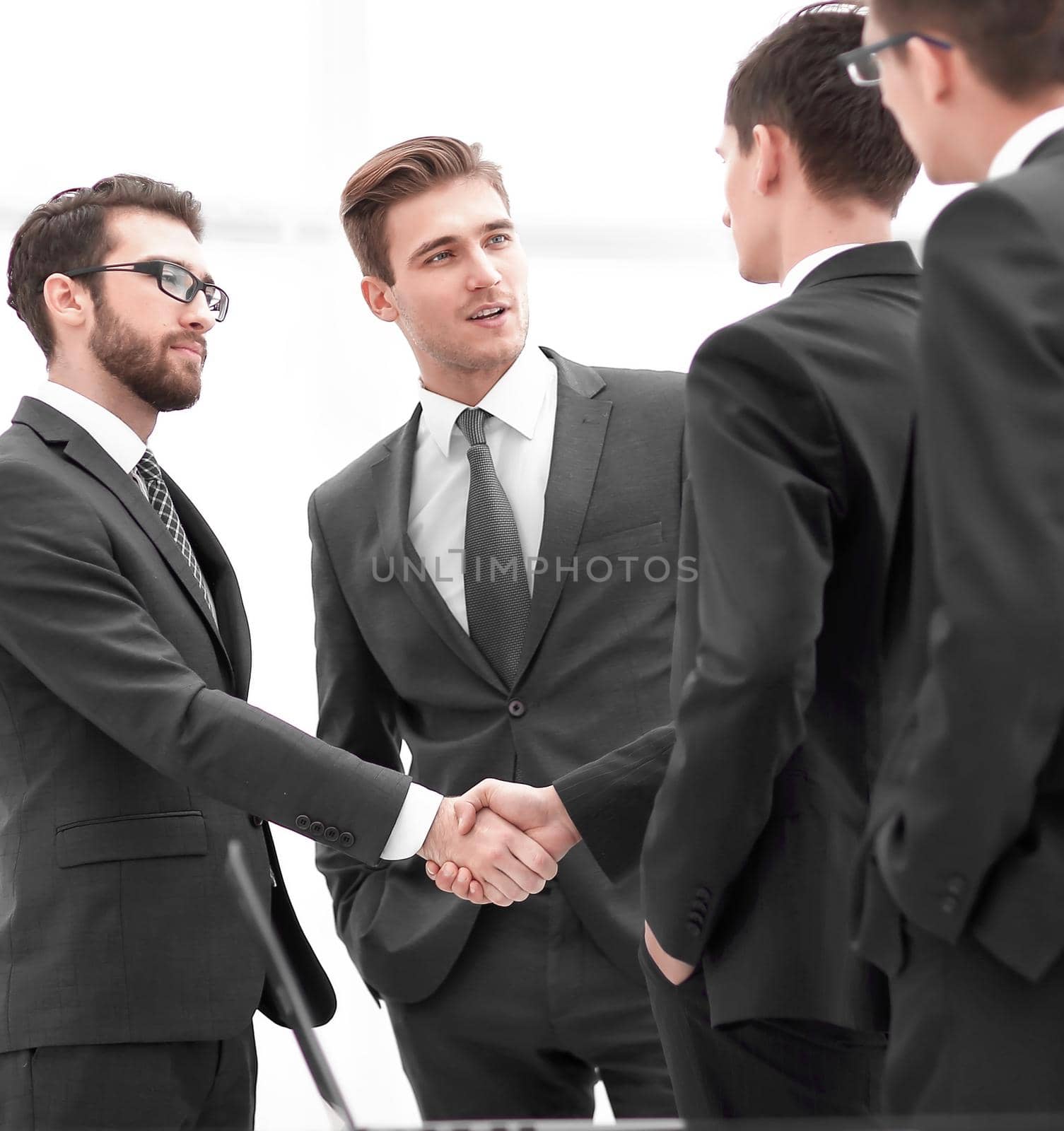 handshake of business people.photo with copy space.