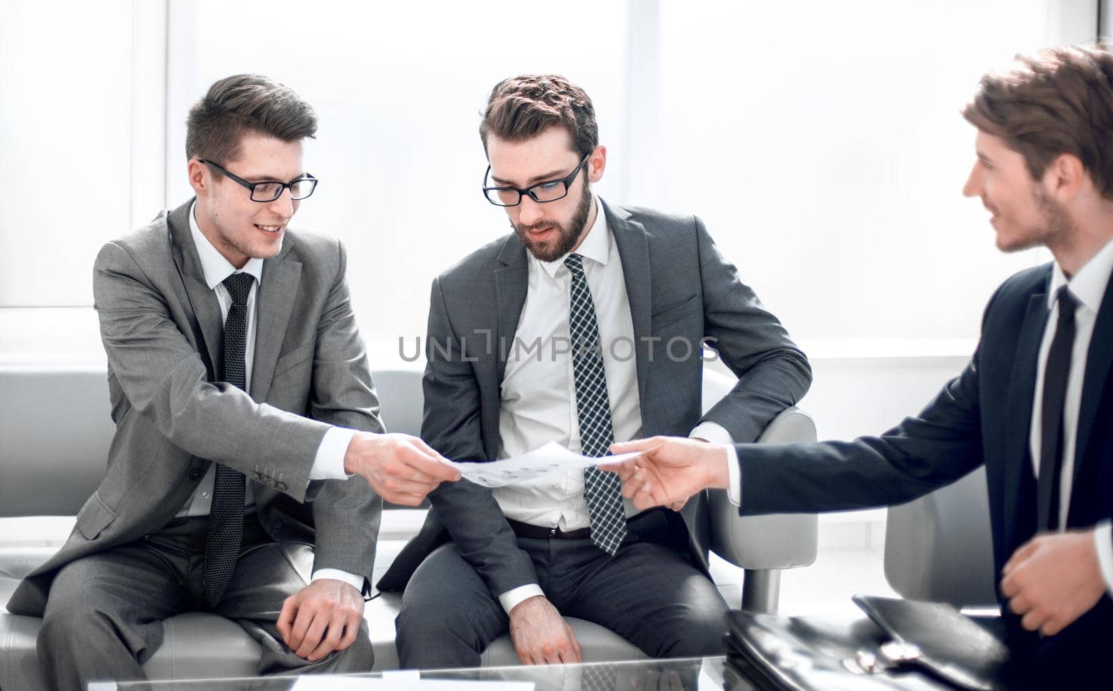 business partners at a business meeting in the office.business concept