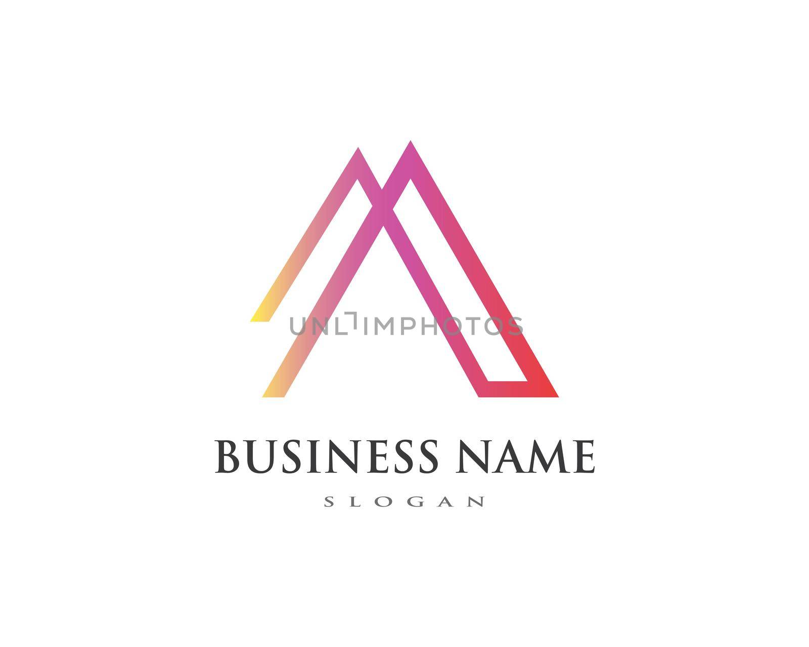 A Letter Logo Business Template Vector icon